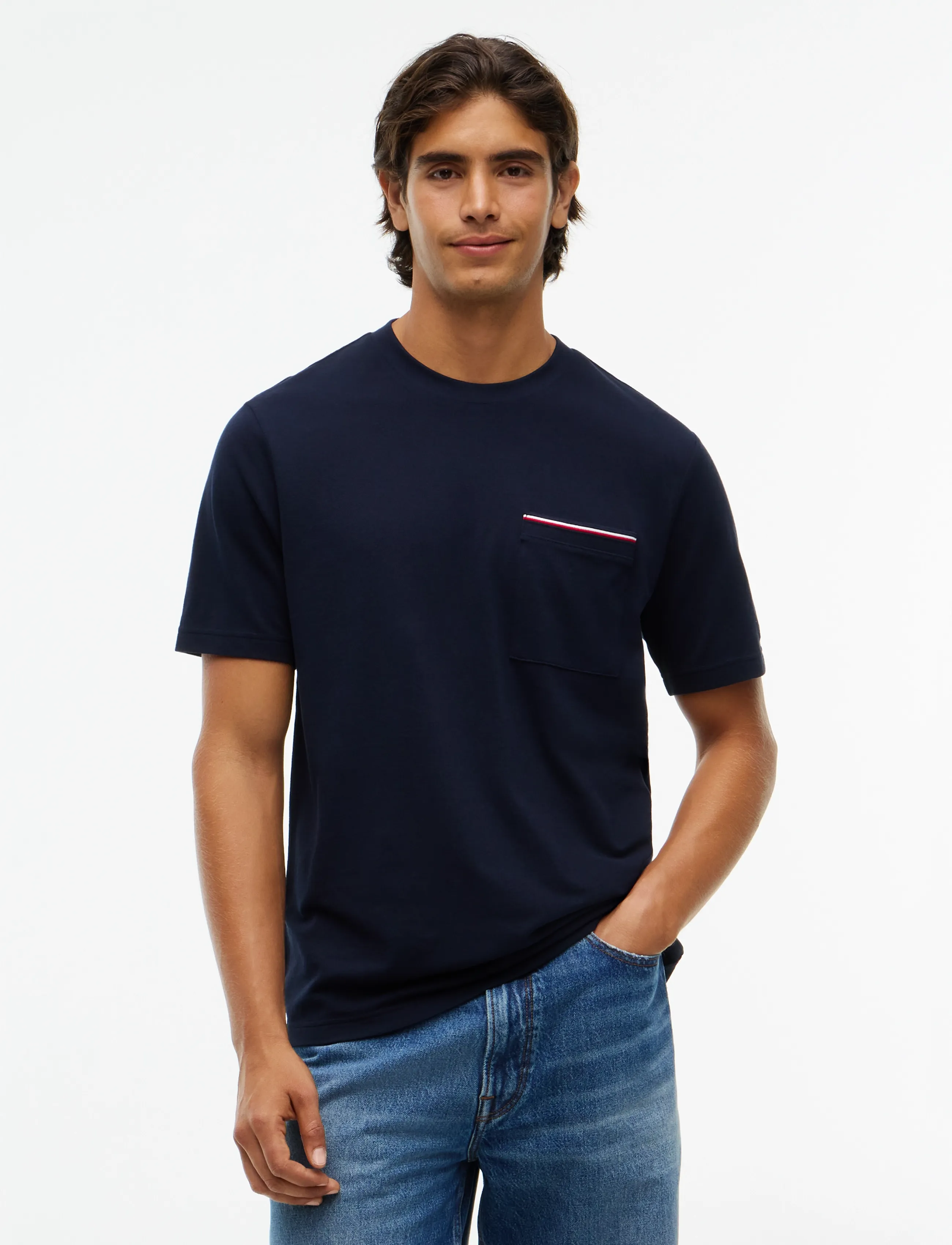 Tommy Hilfiger RWB PIQUE TEE - Osta olukorra järgi - NAVY BLUE / navy