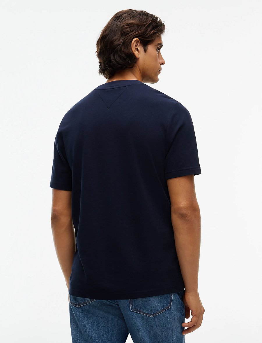 Tommy Hilfiger - RWB PIQUE TEE - kurzärmelige t-shirts - navy blue - 2