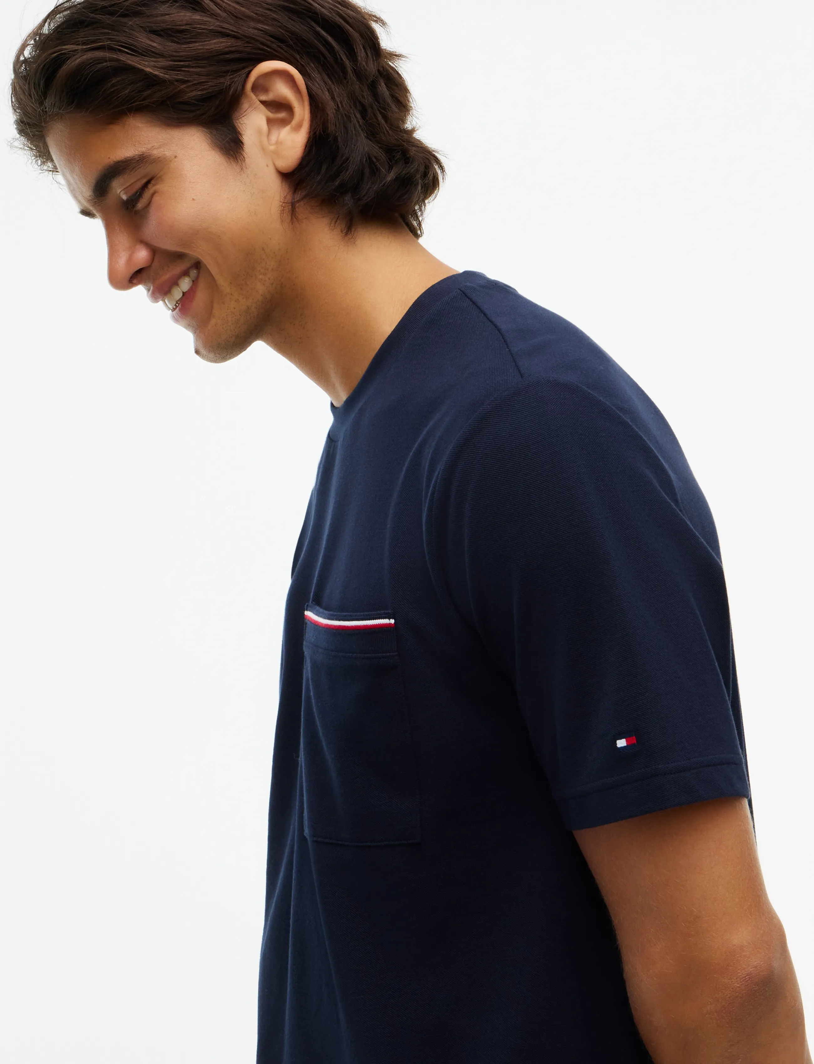 Tommy Hilfiger - RWB PIQUE TEE - navy blue - 3