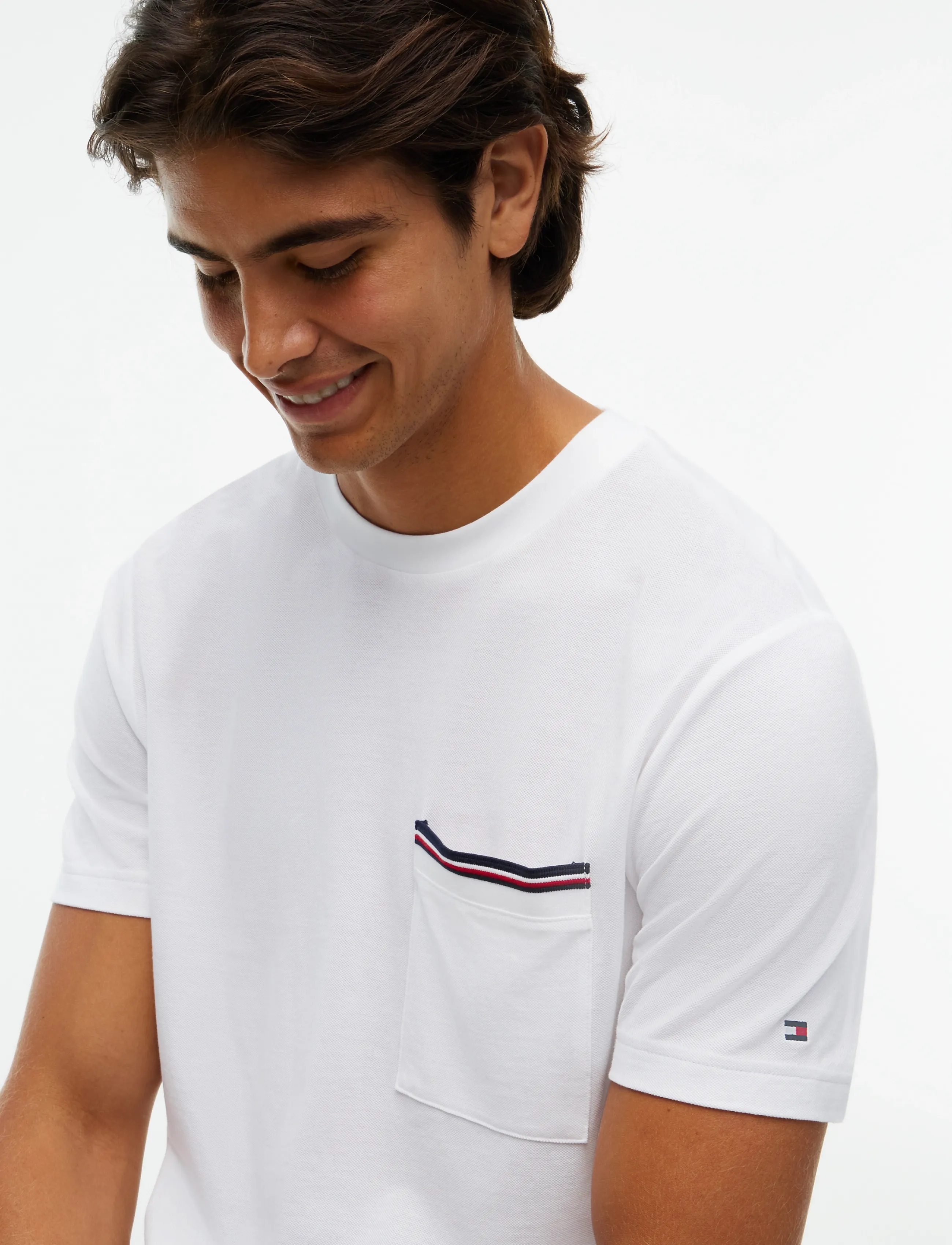 Tommy Hilfiger - RWB PIQUE TEE - white - 3