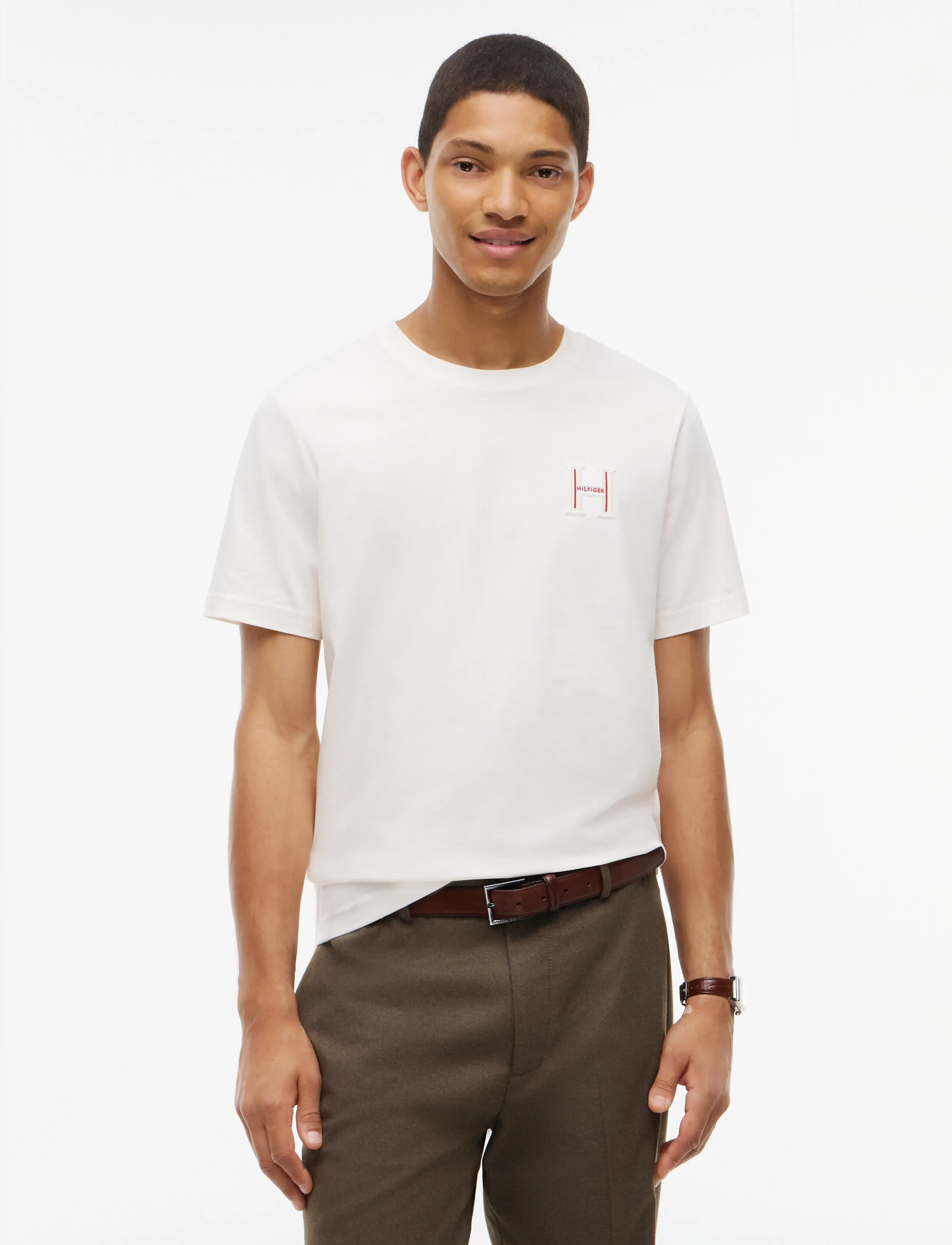 Tommy Hilfiger RWB CONCEPT TEE - Tommy Hilfiger - IVORY PETAL / cream
