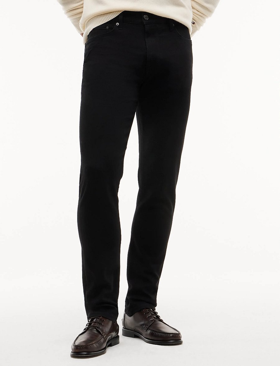 Tommy Hilfiger - BLEECKER SLIM CARLO BLACK OD - kitsad teksad - carlo black od black - 0
