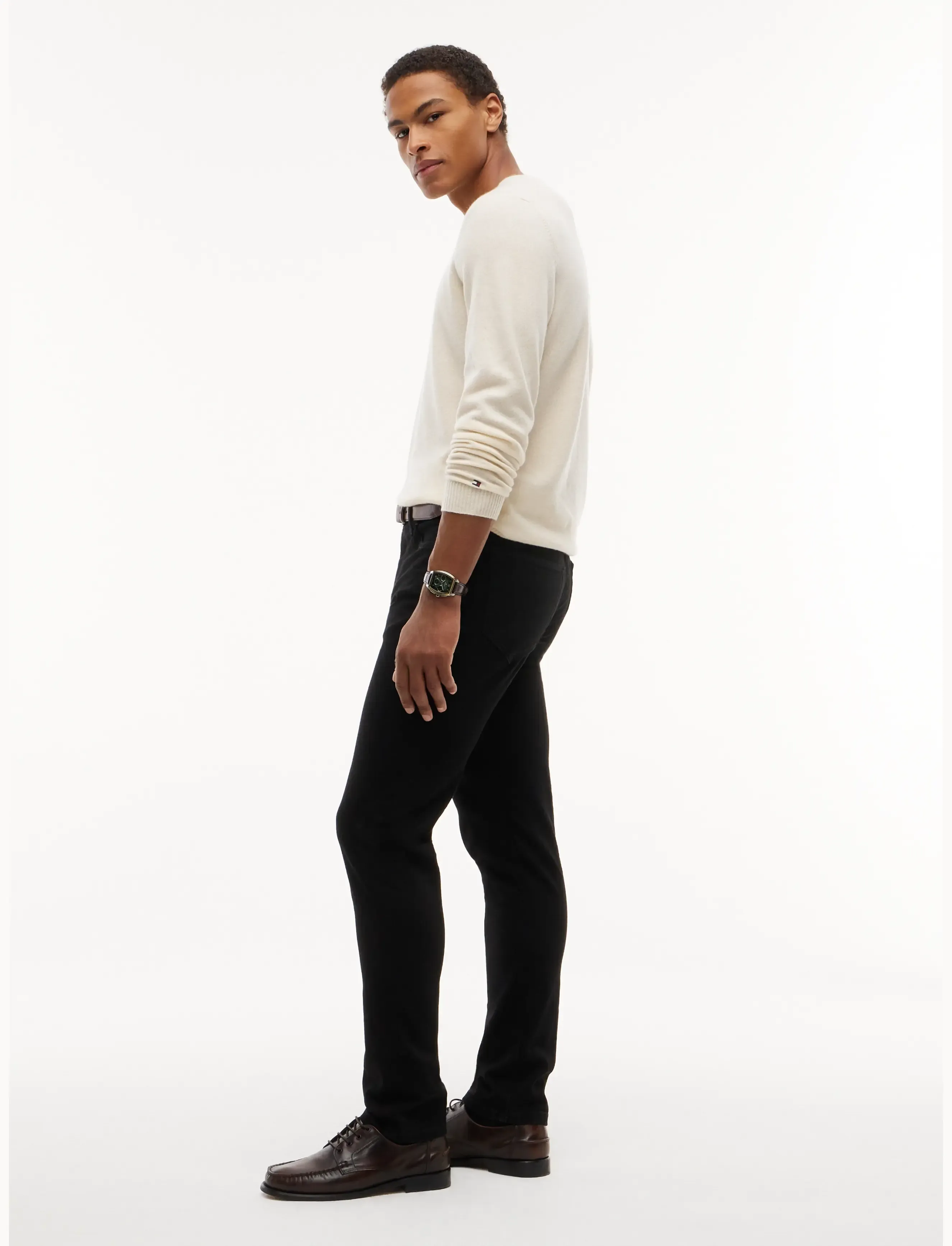 Tommy Hilfiger BLEECKER SLIM CARLO BLACK OD - Streetstyle - CARLO BLACK OD BLACK / black