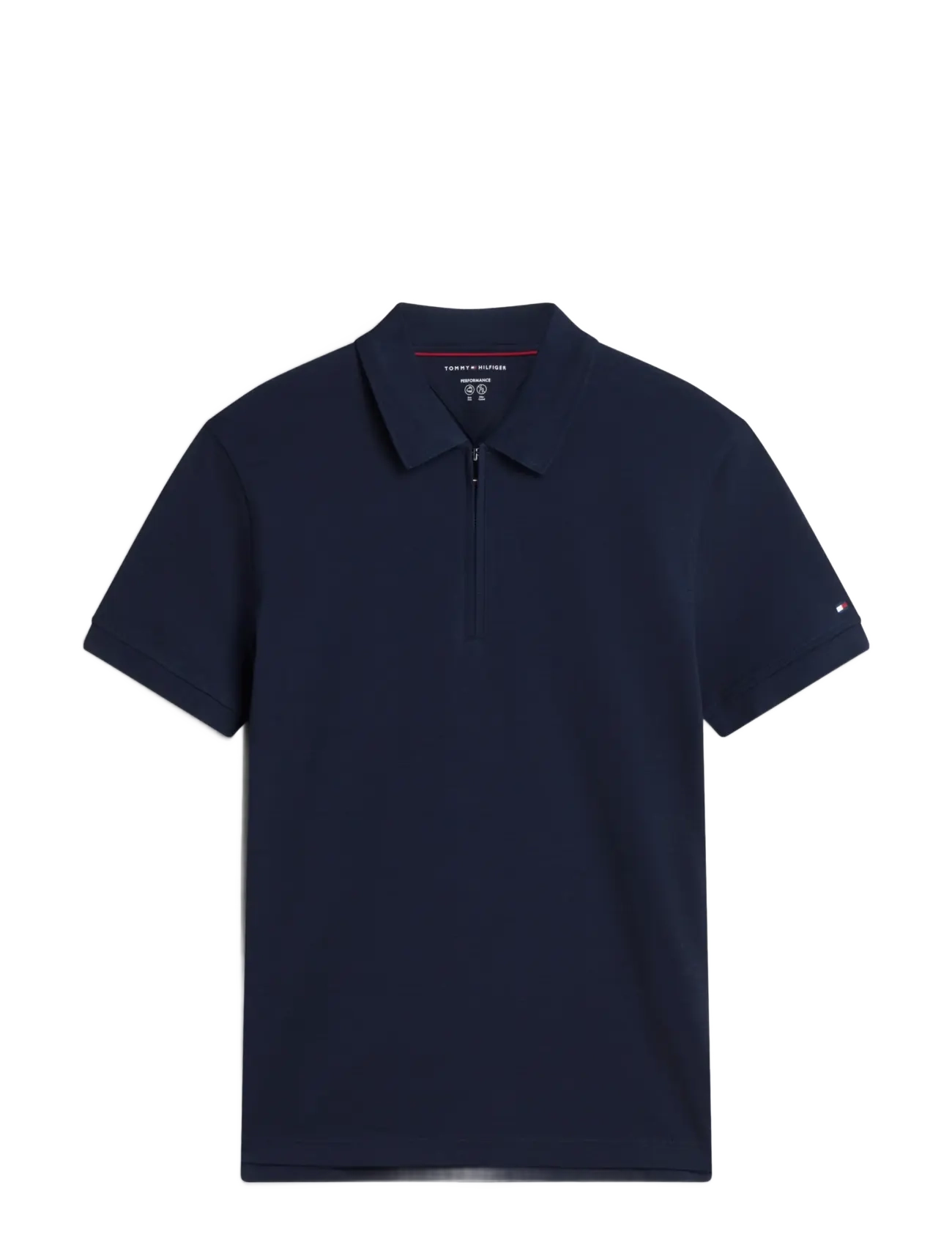 Tommy Hilfiger - NY PERFORMANCE ZIP POLO - short-sleeved polos - navy blue - 1