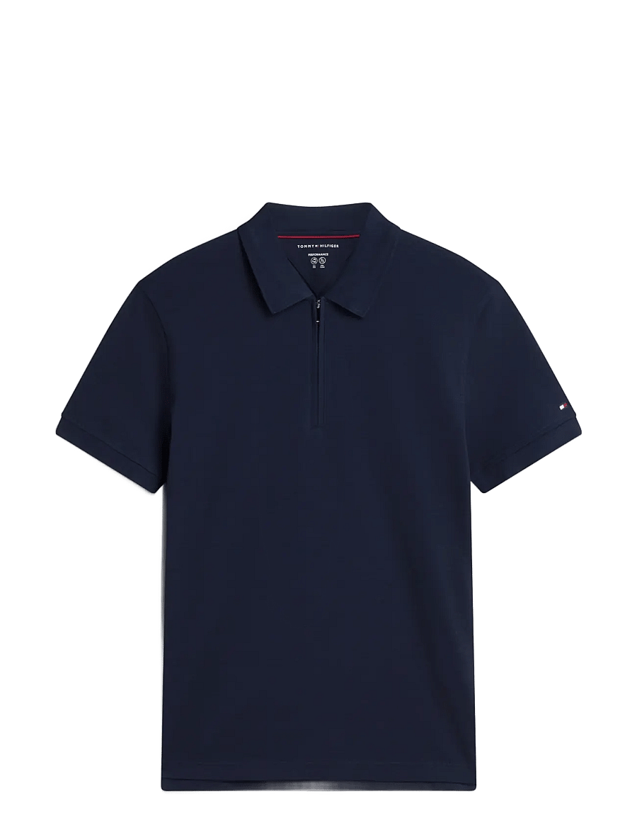 Tommy Hilfiger - NY PERFORMANCE ZIP POLO - kurzärmelig - navy blue - 1