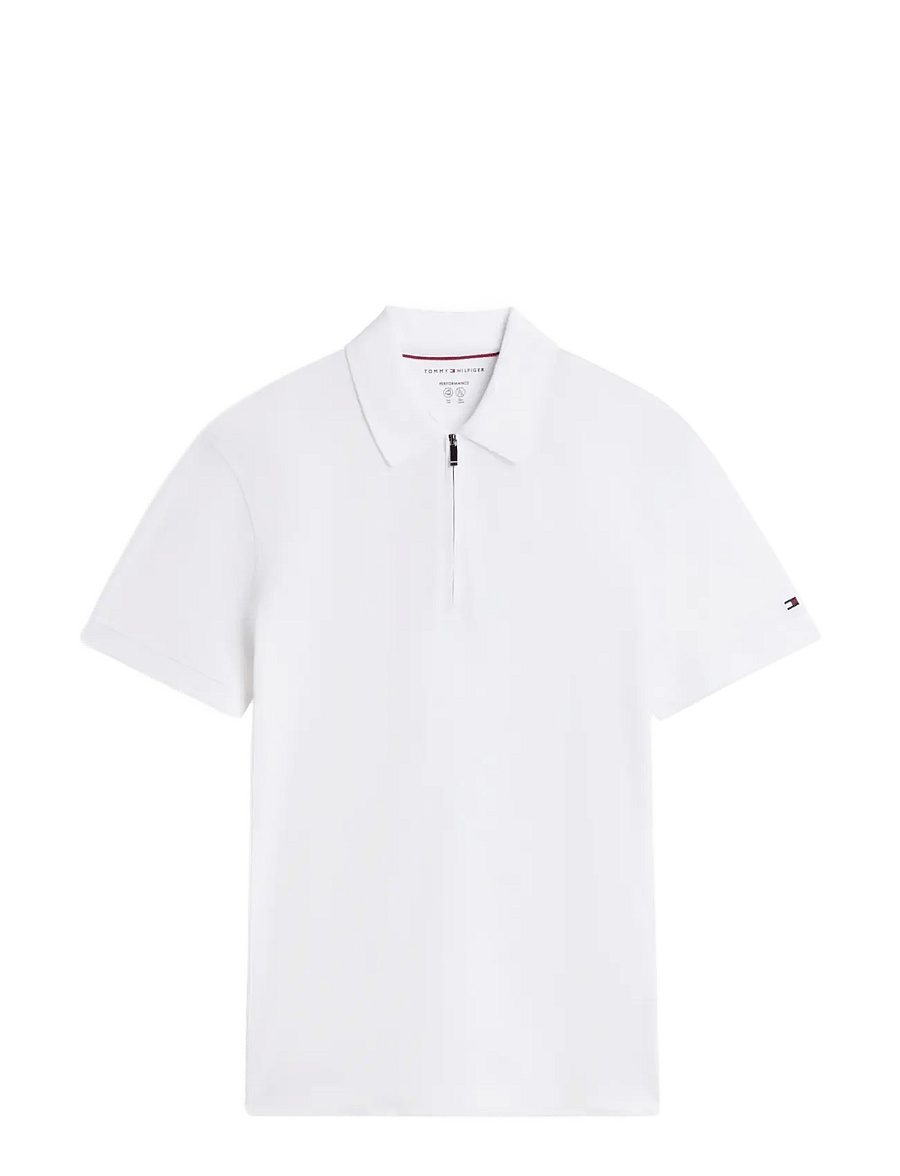 Tommy Hilfiger - NY PERFORMANCE ZIP POLO - kurzärmelig - white - 1