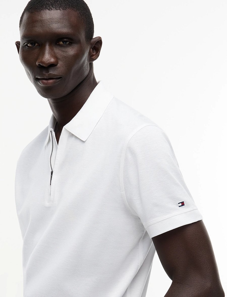 Tommy Hilfiger - NY PERFORMANCE ZIP POLO - kurzärmelig - white - 3
