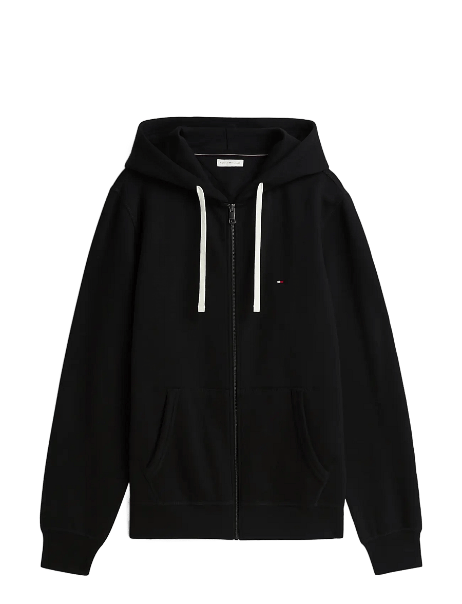 Tommy Hilfiger - ESSENTIAL FLEECE HOODED REG ZT - kapuzenpullover - black - 1