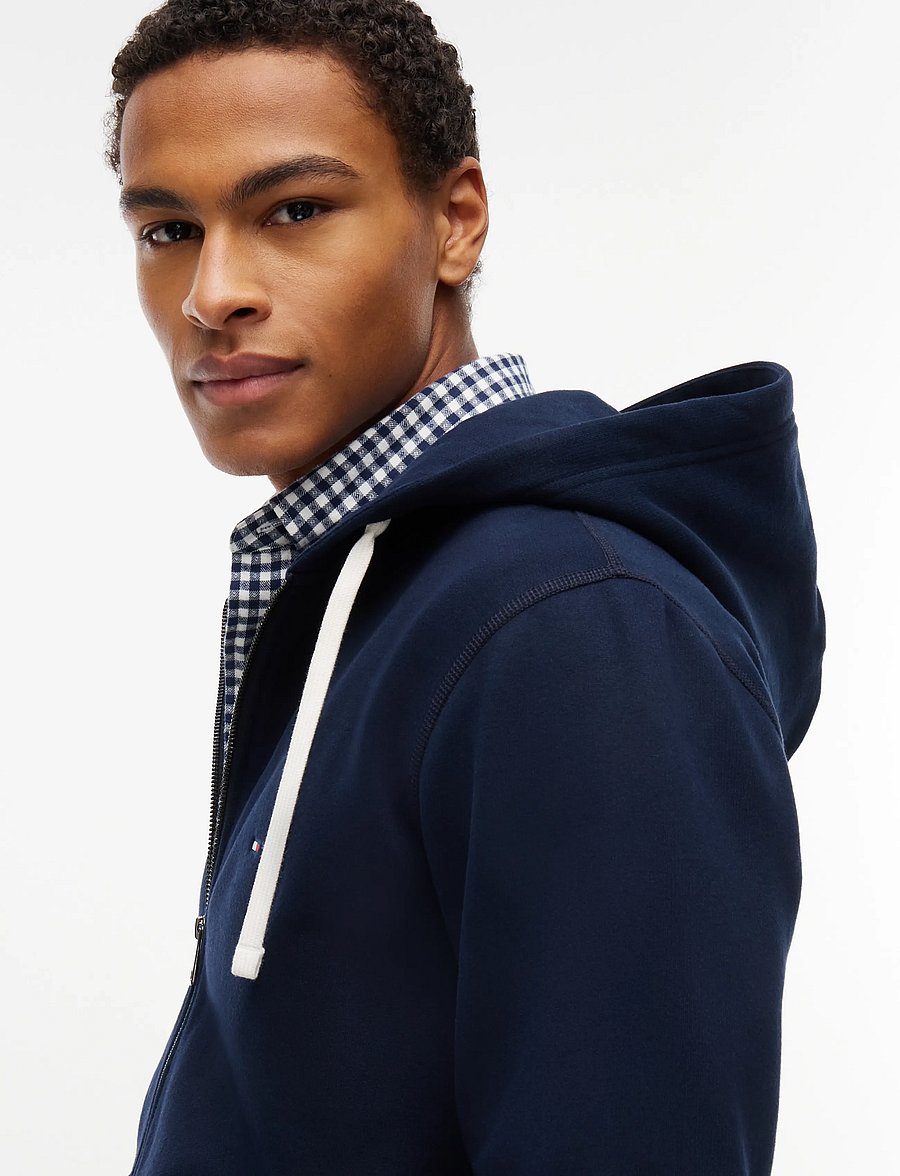 Tommy Hilfiger - ESSENTIAL FLEECE HOODED REG ZT - kapuutsiga pusad - navy blue - 3
