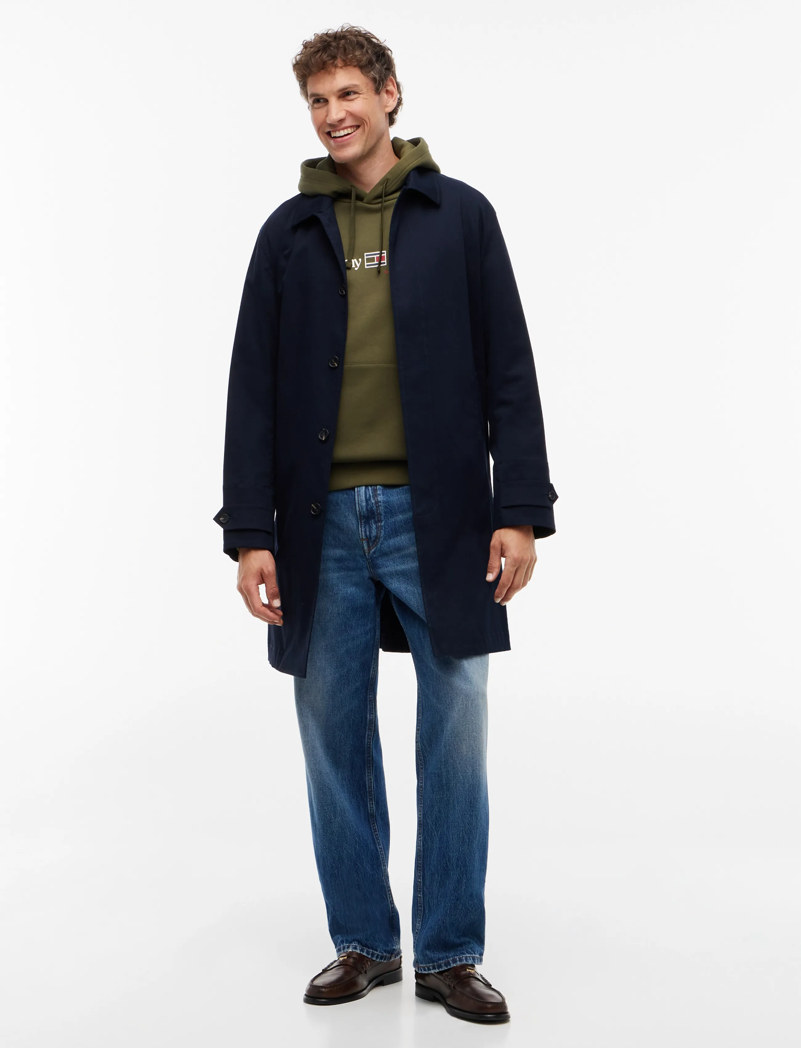 Tommy Hilfiger - RWB GRAPHIC REG FLEECE HOODIE - hættetrøjer - huntsman green - 4