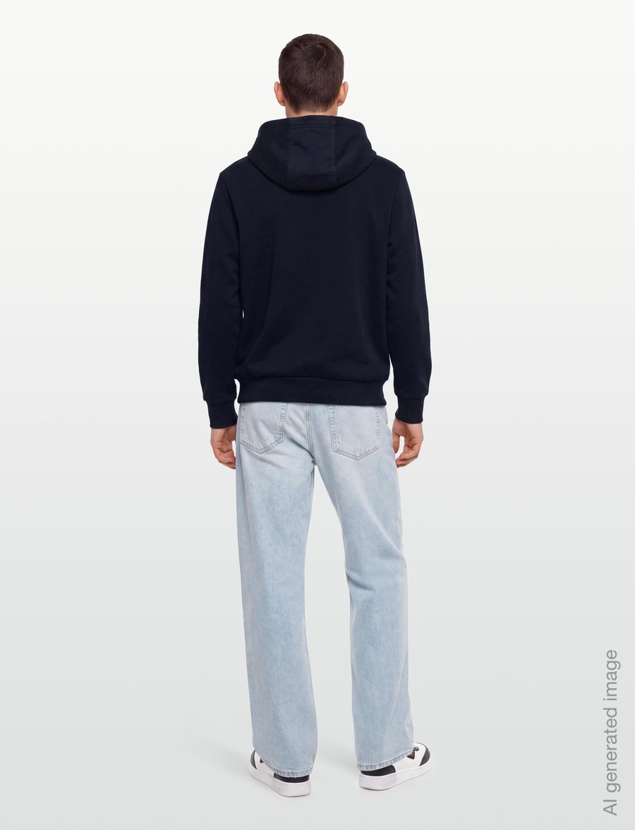 Tommy Hilfiger - RWB GRAPHIC REG FLEECE HOODIE - kapuutsiga pusad - navy blue - 4