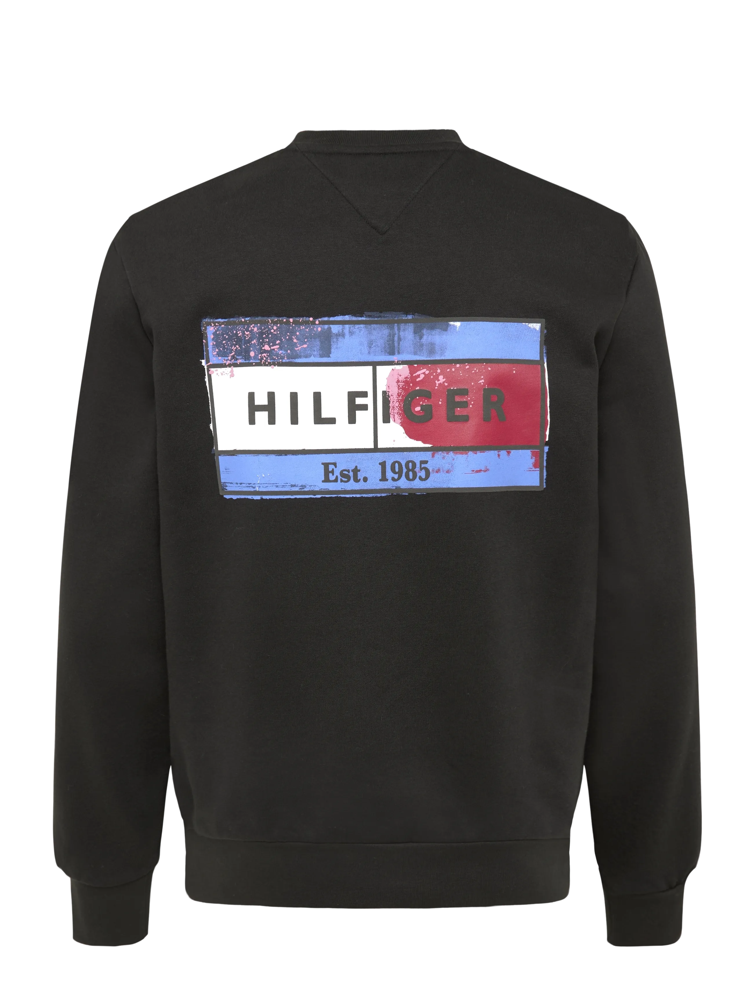 Tommy Hilfiger - BACK FLAG REG FLEECE CREW - black - 1