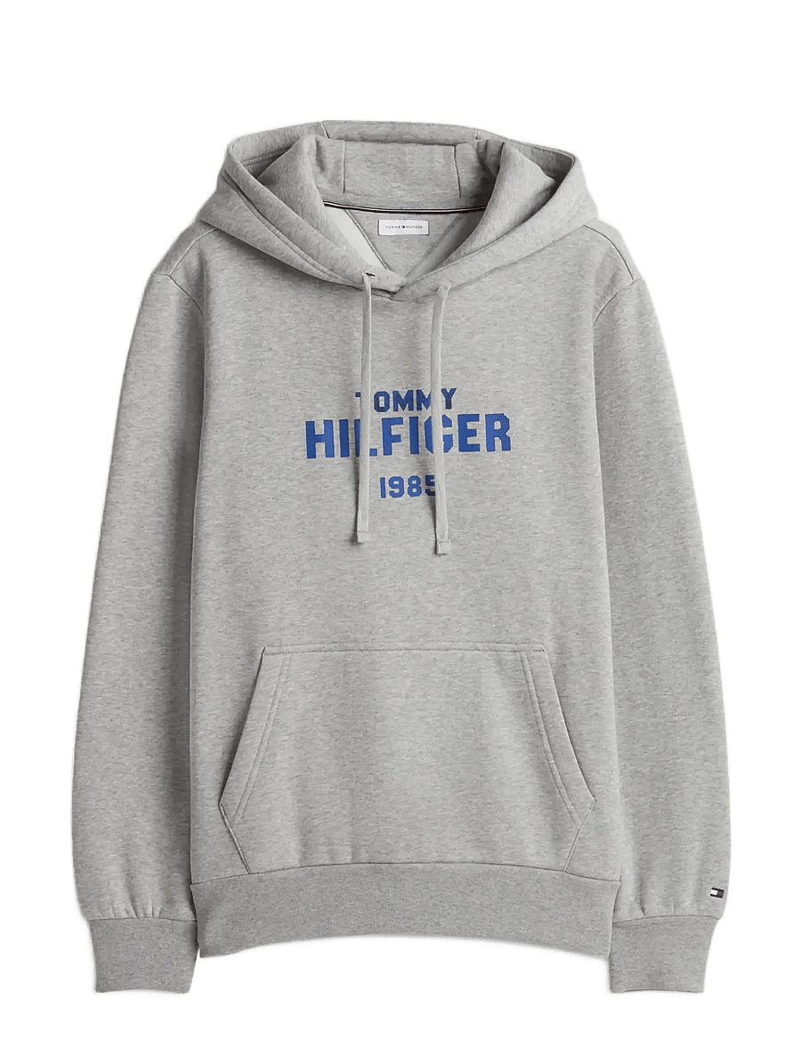 Tommy Hilfiger - HILFIGER STACK REG FLEECE HOODIE - light grey heather - 1