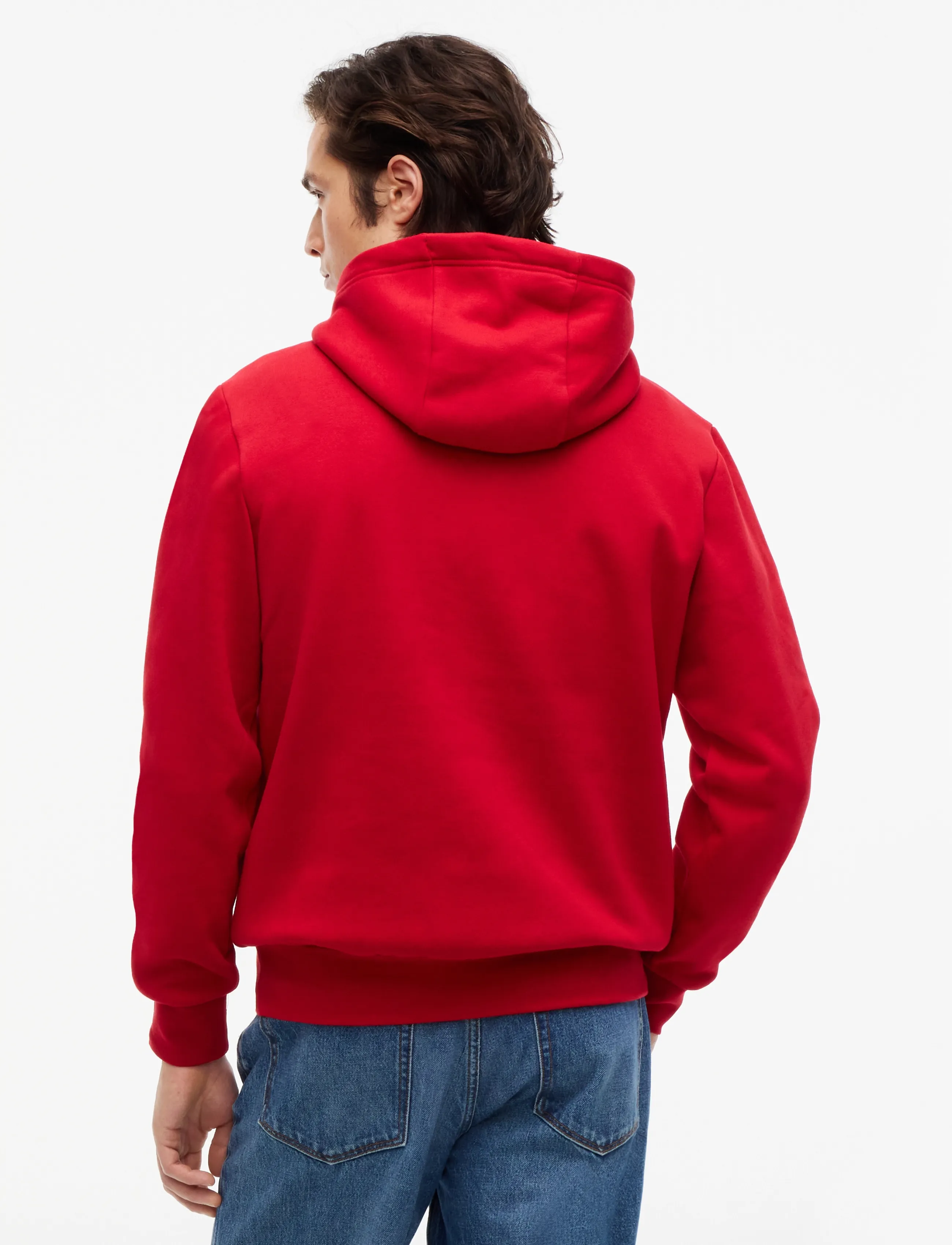 Tommy Hilfiger - HILFIGER STACK REG FLEECE HOODIE - hettupeysur - medium red - 3