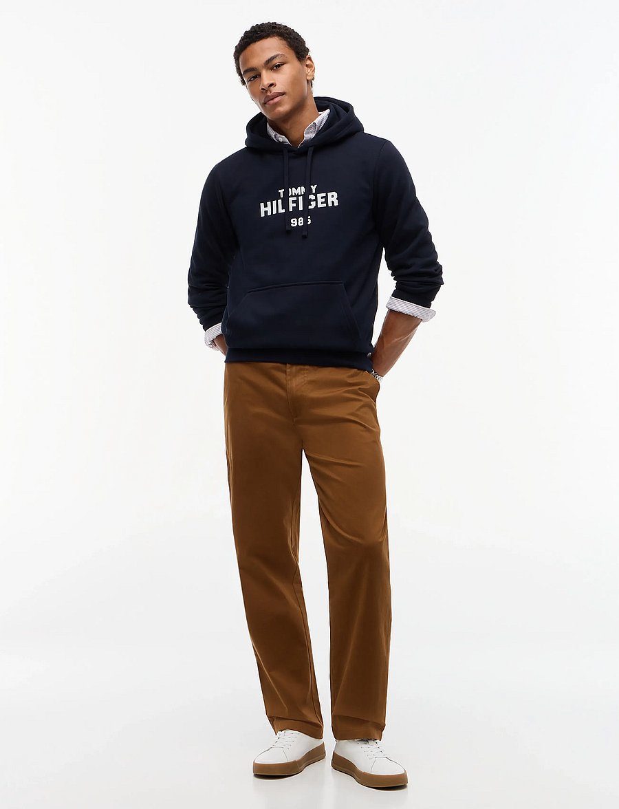 Tommy Hilfiger - HILFIGER STACK REG FLEECE HOODIE - kapuzenpullover - navy blue - 4