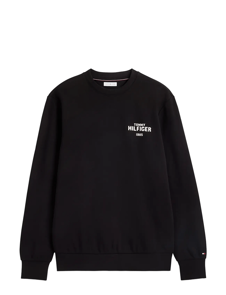 Tommy Hilfiger - HILFIGER 1985 REF TERRY CREW - shop efter anledning - black - 1