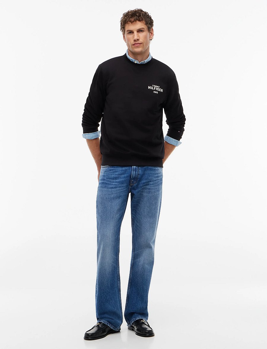 Tommy Hilfiger - HILFIGER 1985 REF TERRY CREW - shop efter anledning - black - 4