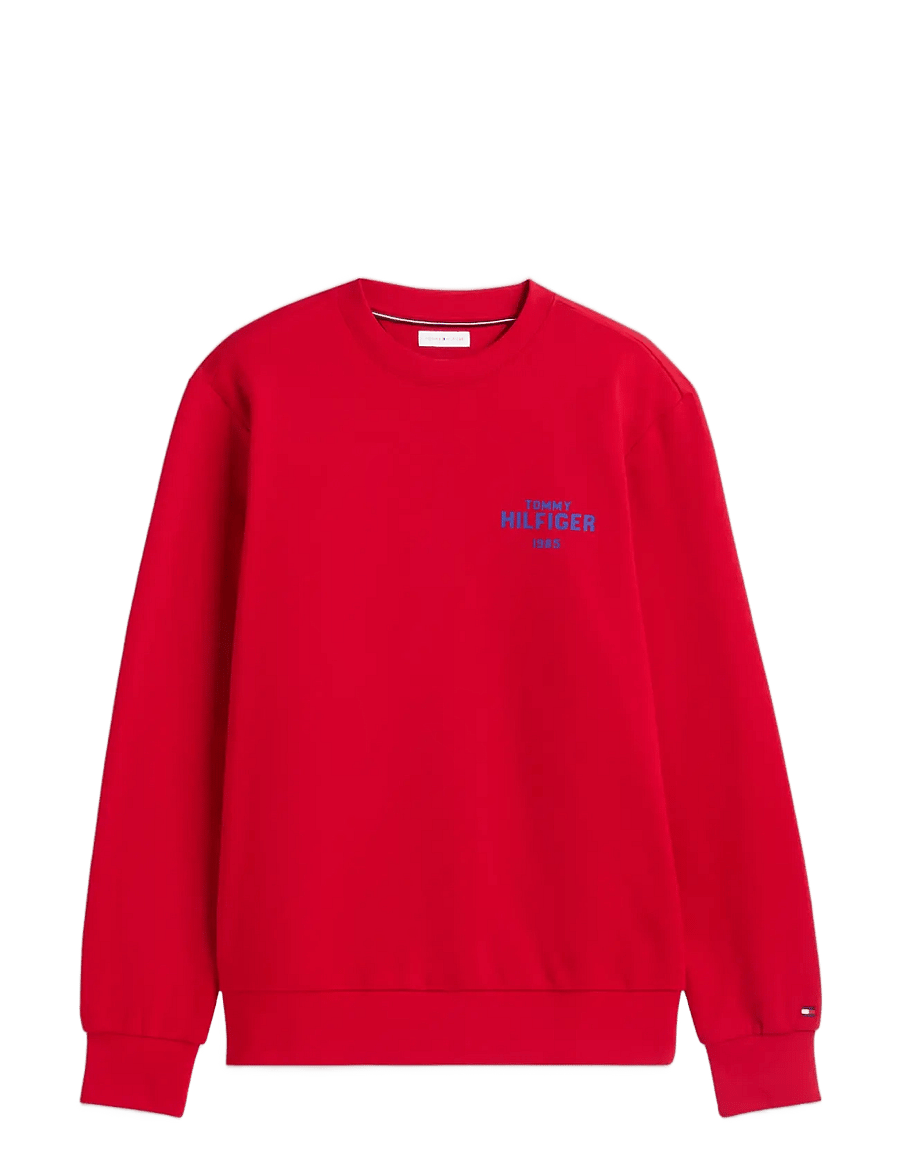 Tommy Hilfiger - HILFIGER 1985 REF TERRY CREW - shop efter anledning - medium red - 1