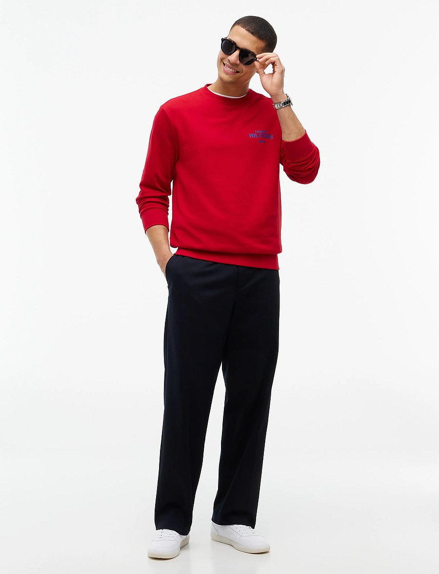 Tommy Hilfiger - HILFIGER 1985 REF TERRY CREW - shop efter anledning - medium red - 4