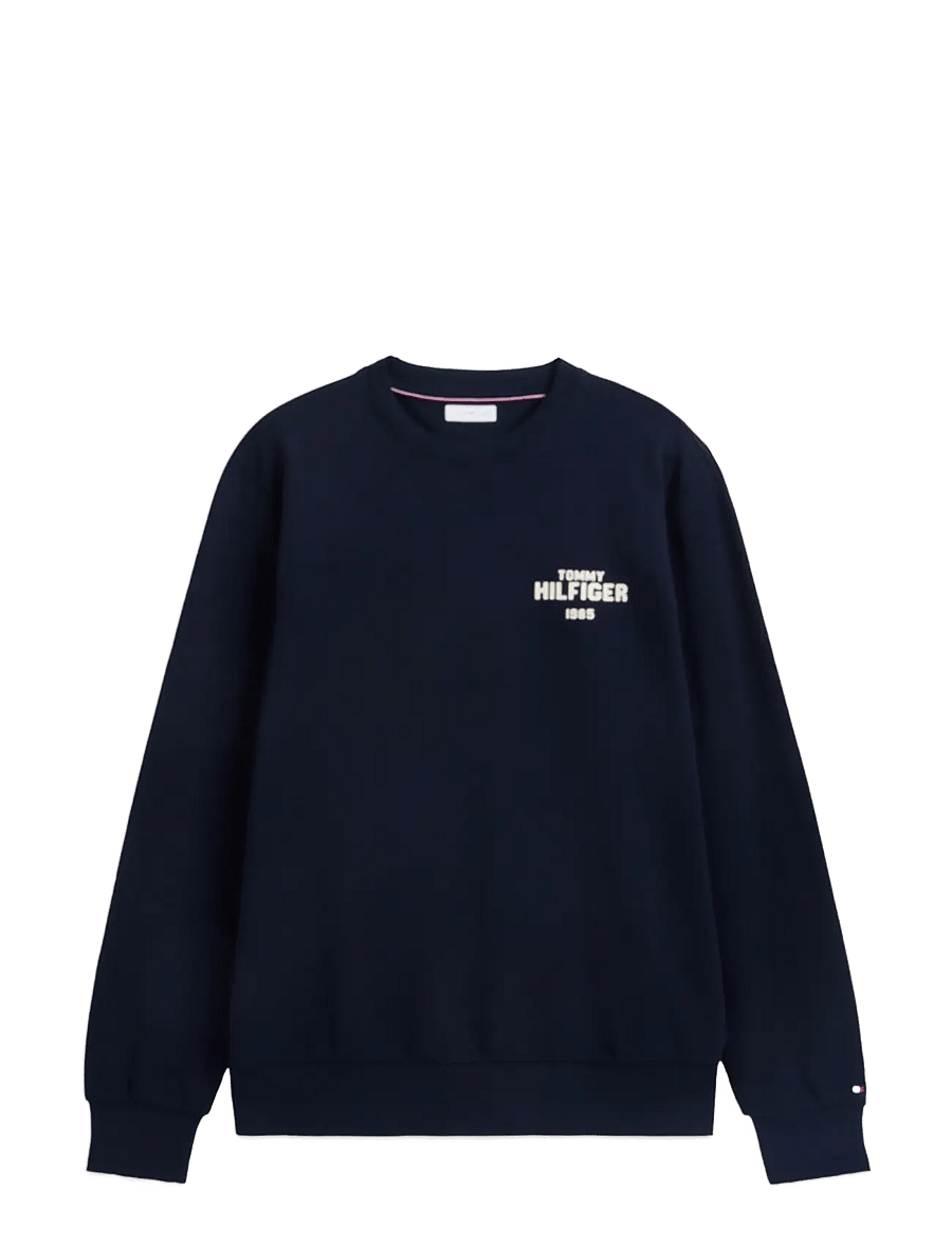 Tommy Hilfiger - HILFIGER 1985 REF TERRY CREW - shop efter anledning - navy blue - 1