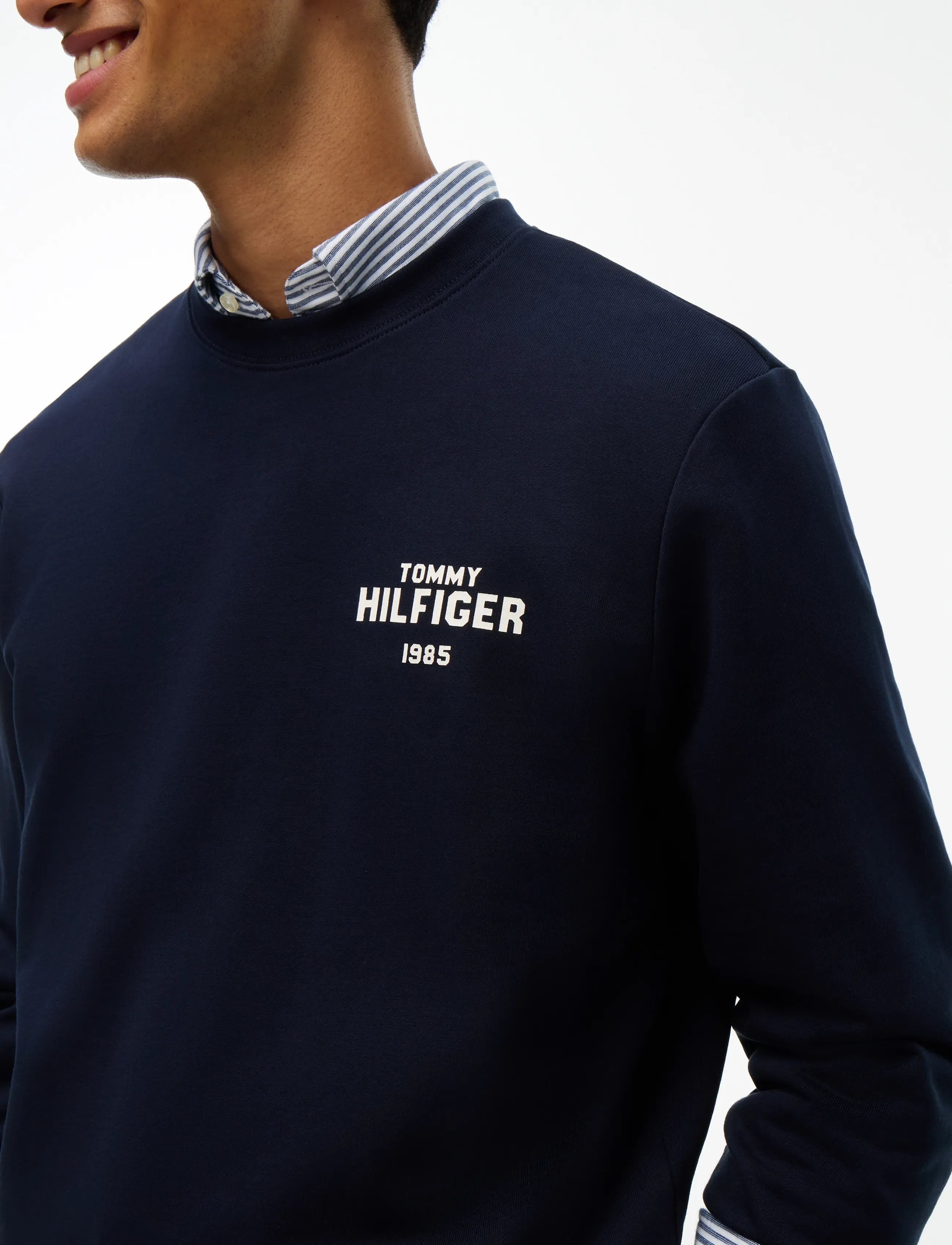 Tommy Hilfiger - HILFIGER 1985 REF TERRY CREW - shop efter anledning - navy blue - 3