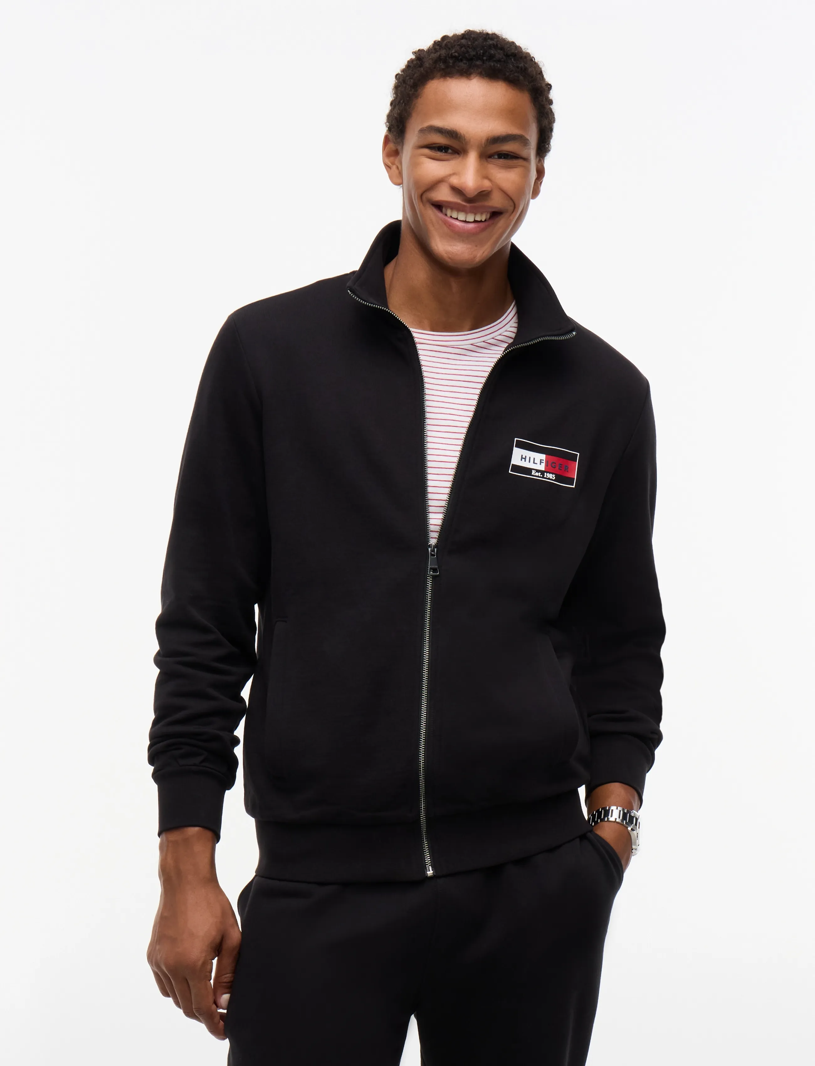 Tommy Hilfiger BRAND LOVE SMALL FLAG REG ZT - Inspiration - BLACK / black