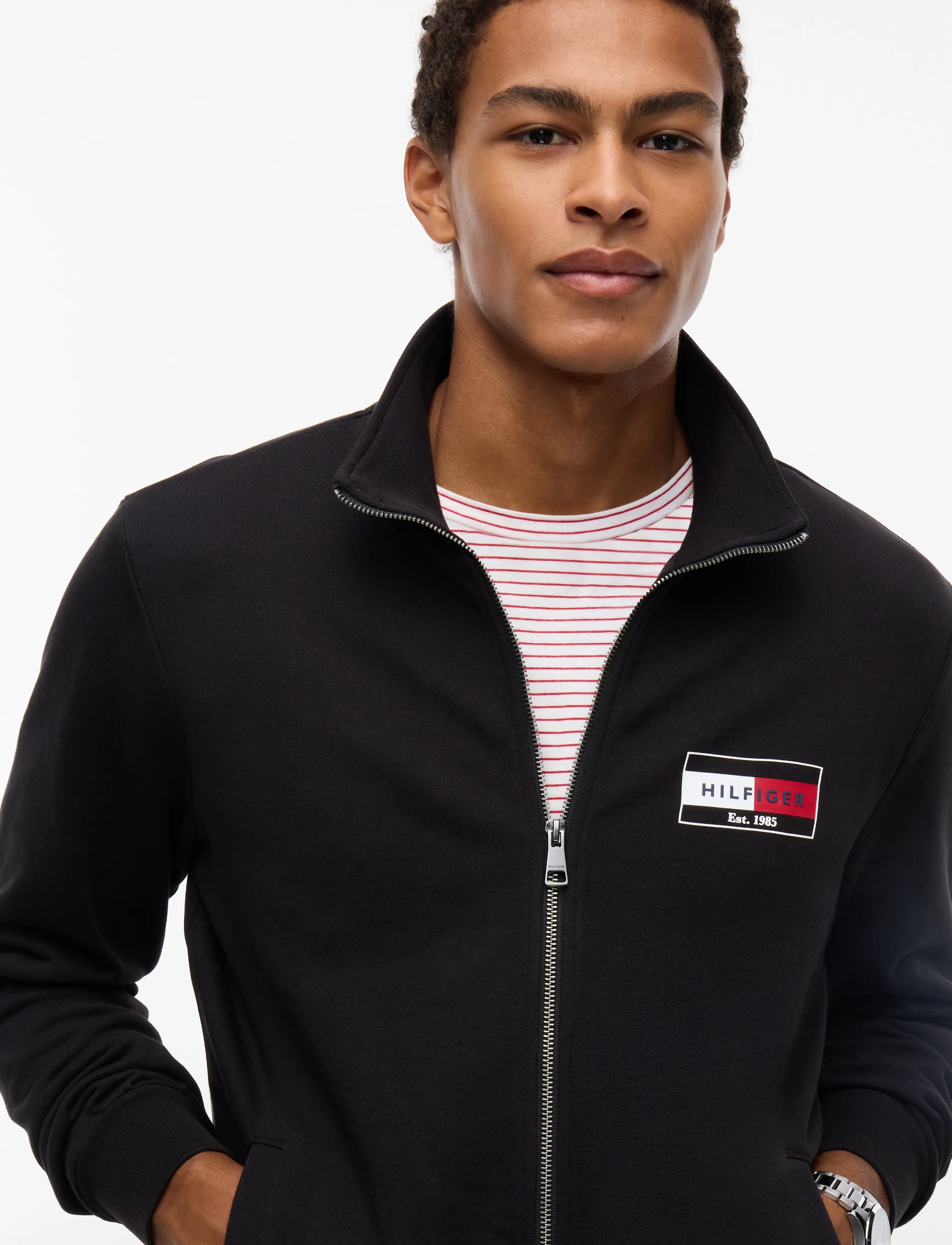 Tommy Hilfiger - BRAND LOVE SMALL FLAG REG ZT - spring jackets - black - 3