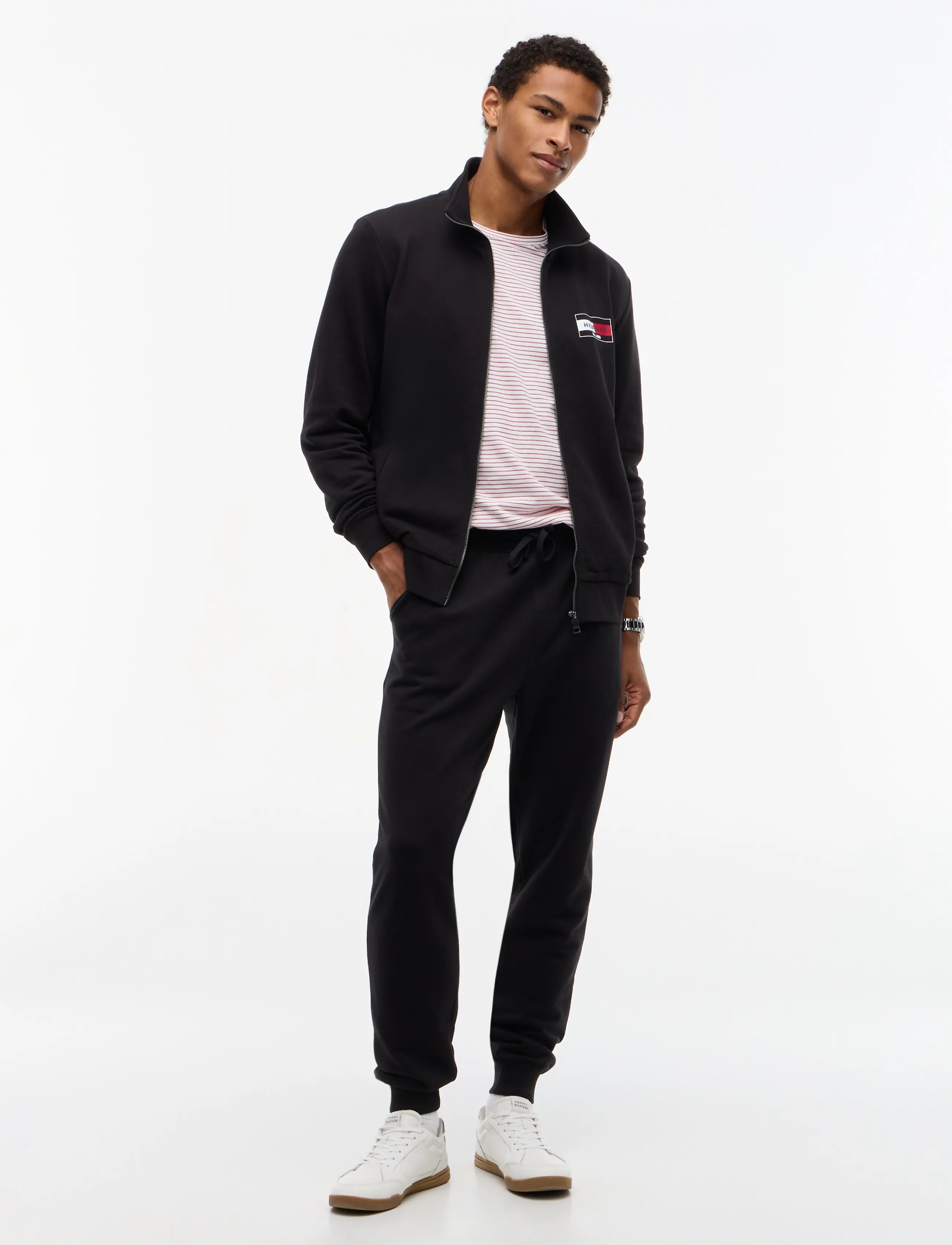 Tommy Hilfiger - BRAND LOVE SMALL FLAG REG ZT - spring jackets - black - 4