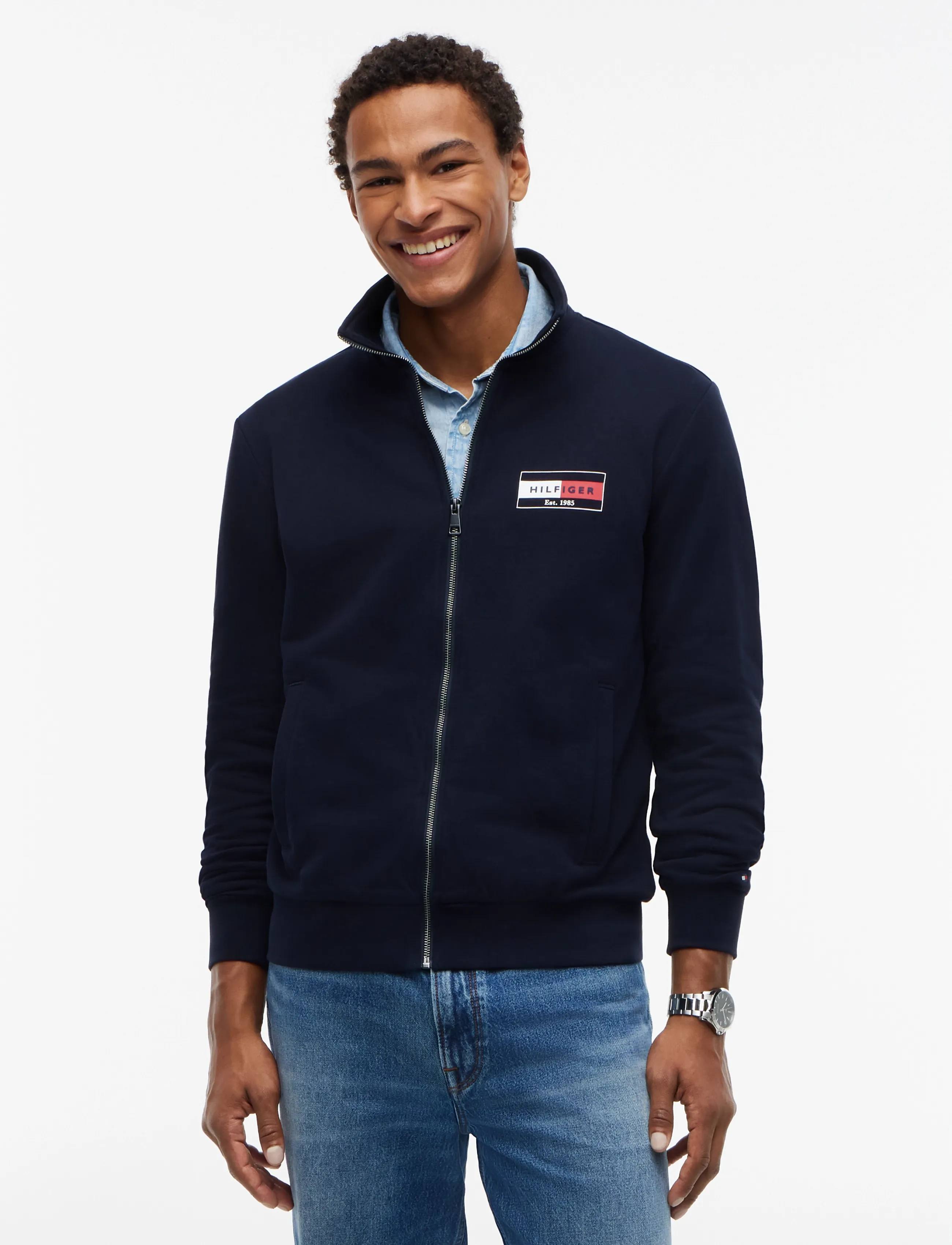 Tommy Hilfiger BRAND LOVE SMALL FLAG REG ZT - Jakker - NAVY BLUE / navy