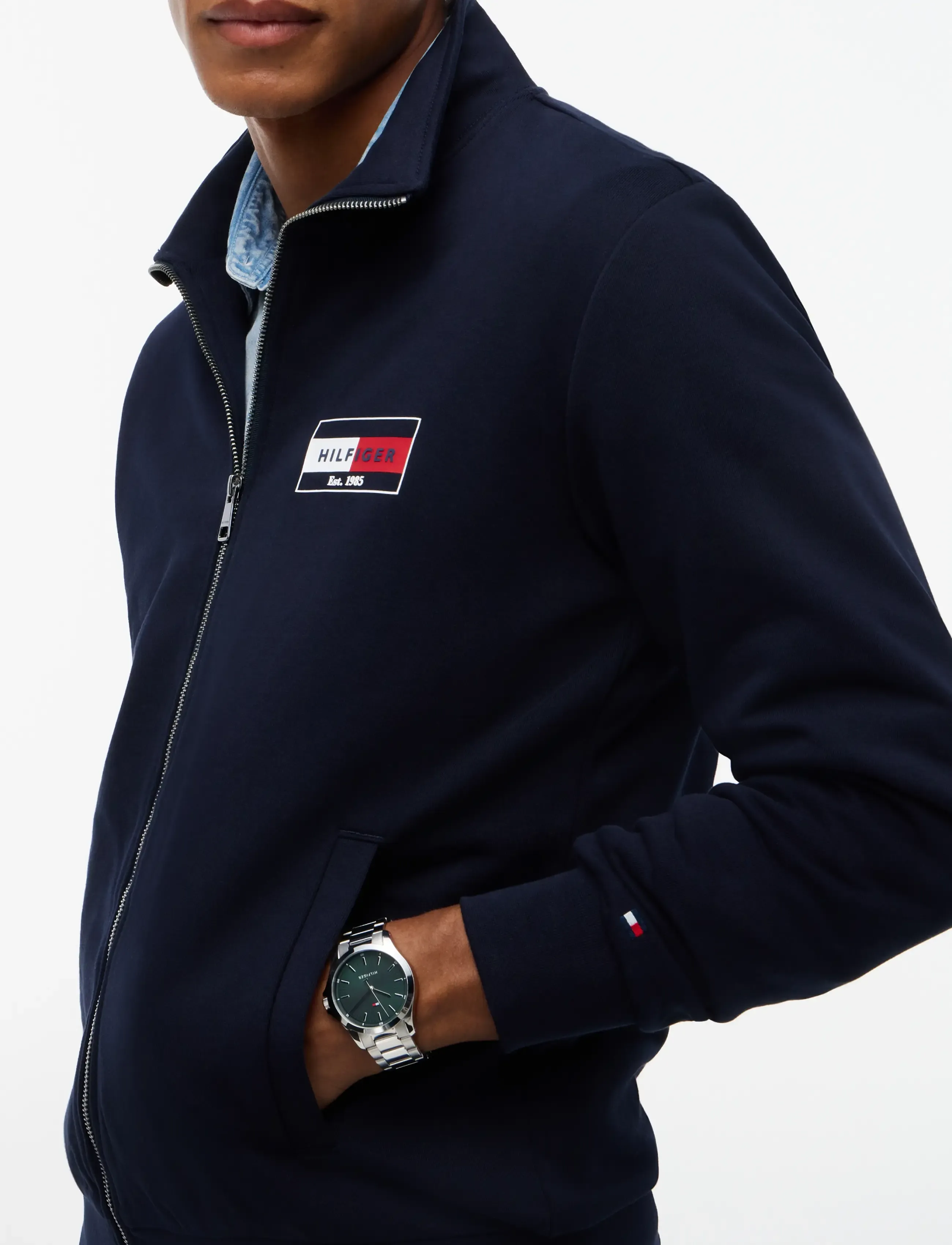 Tommy Hilfiger - BRAND LOVE SMALL FLAG REG ZT - forårsjakker - navy blue - 3