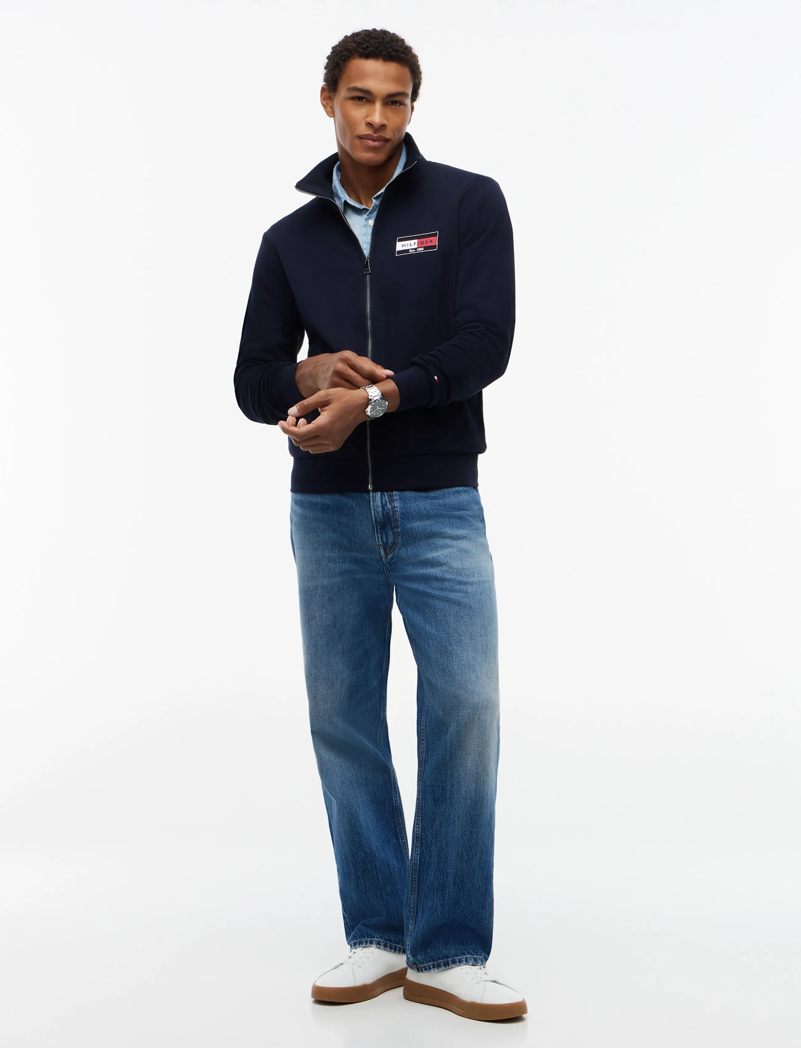 Tommy Hilfiger - BRAND LOVE SMALL FLAG REG ZT - forårsjakker - navy blue - 4