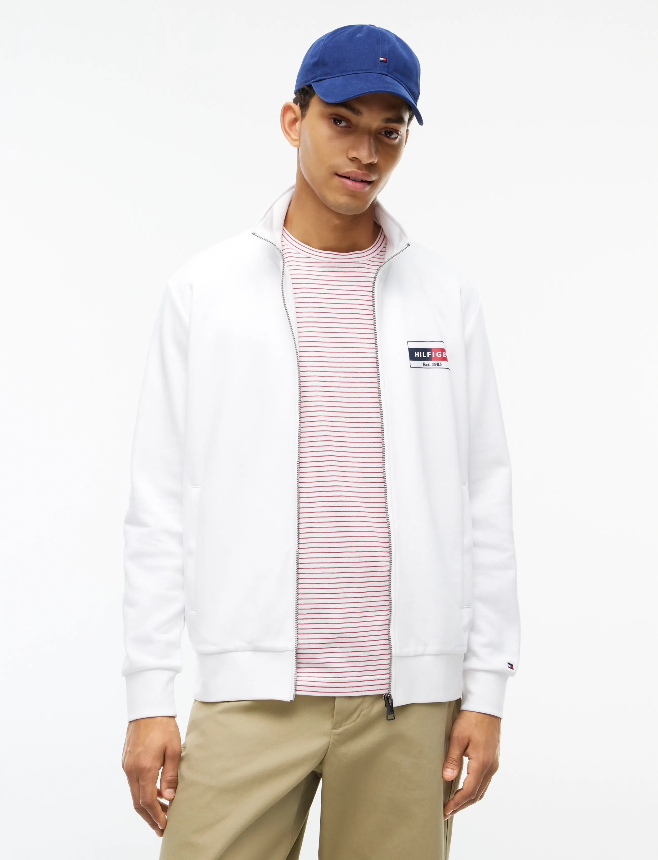 Tommy Hilfiger BRAND LOVE SMALL FLAG REG ZT - Jackets - WHITE / white