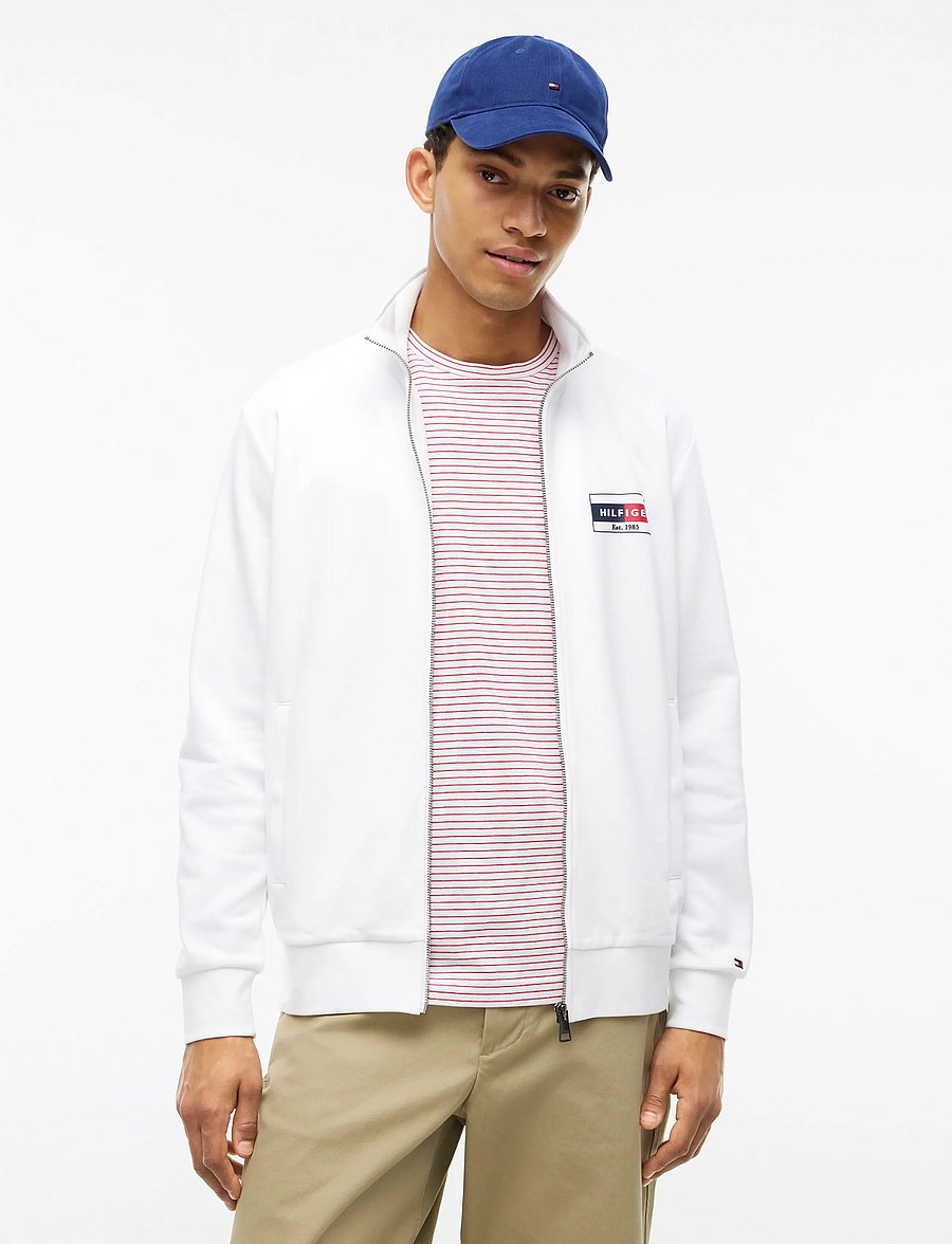 Tommy Hilfiger - BRAND LOVE SMALL FLAG REG ZT - spring jackets - white - 0