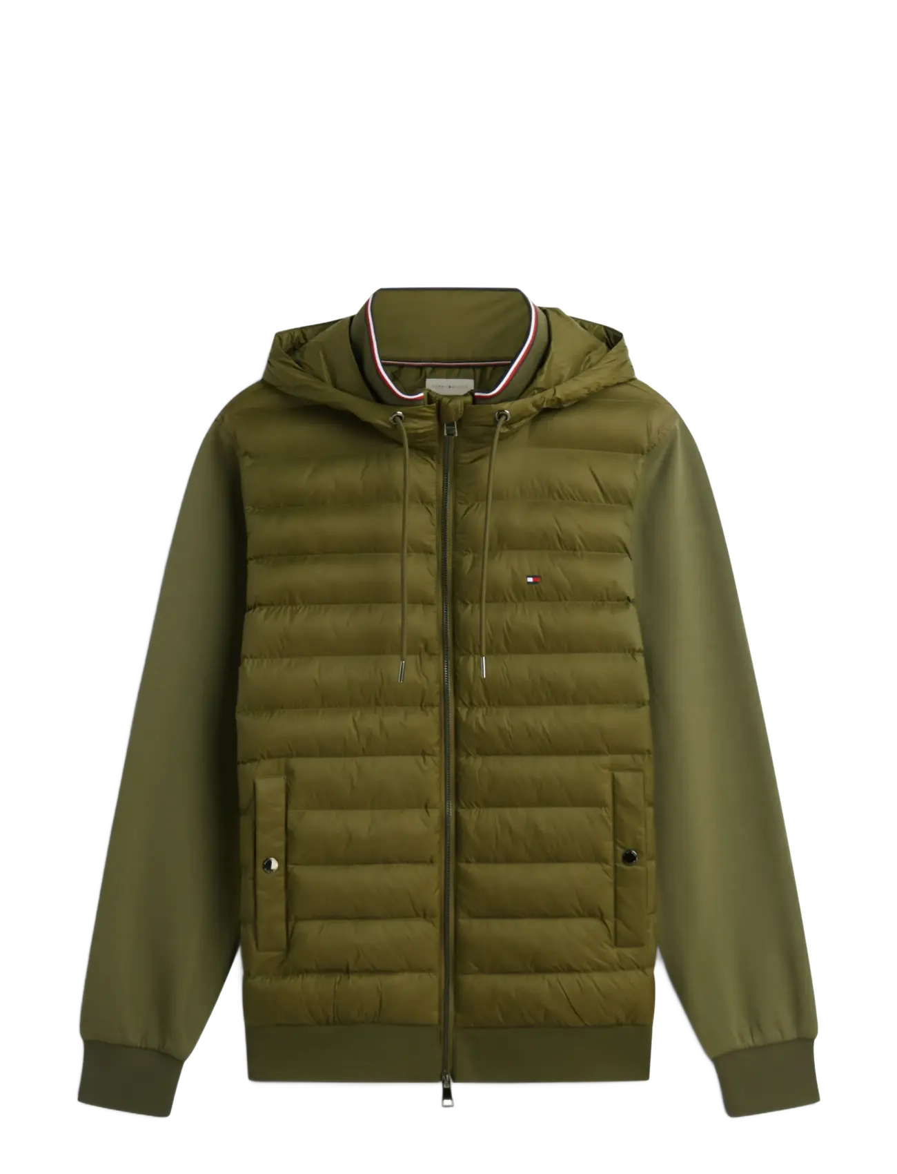 Tommy Hilfiger - MIX MEDIA RWB REG HOODED ZT - daunenjacken - huntsman green - 1