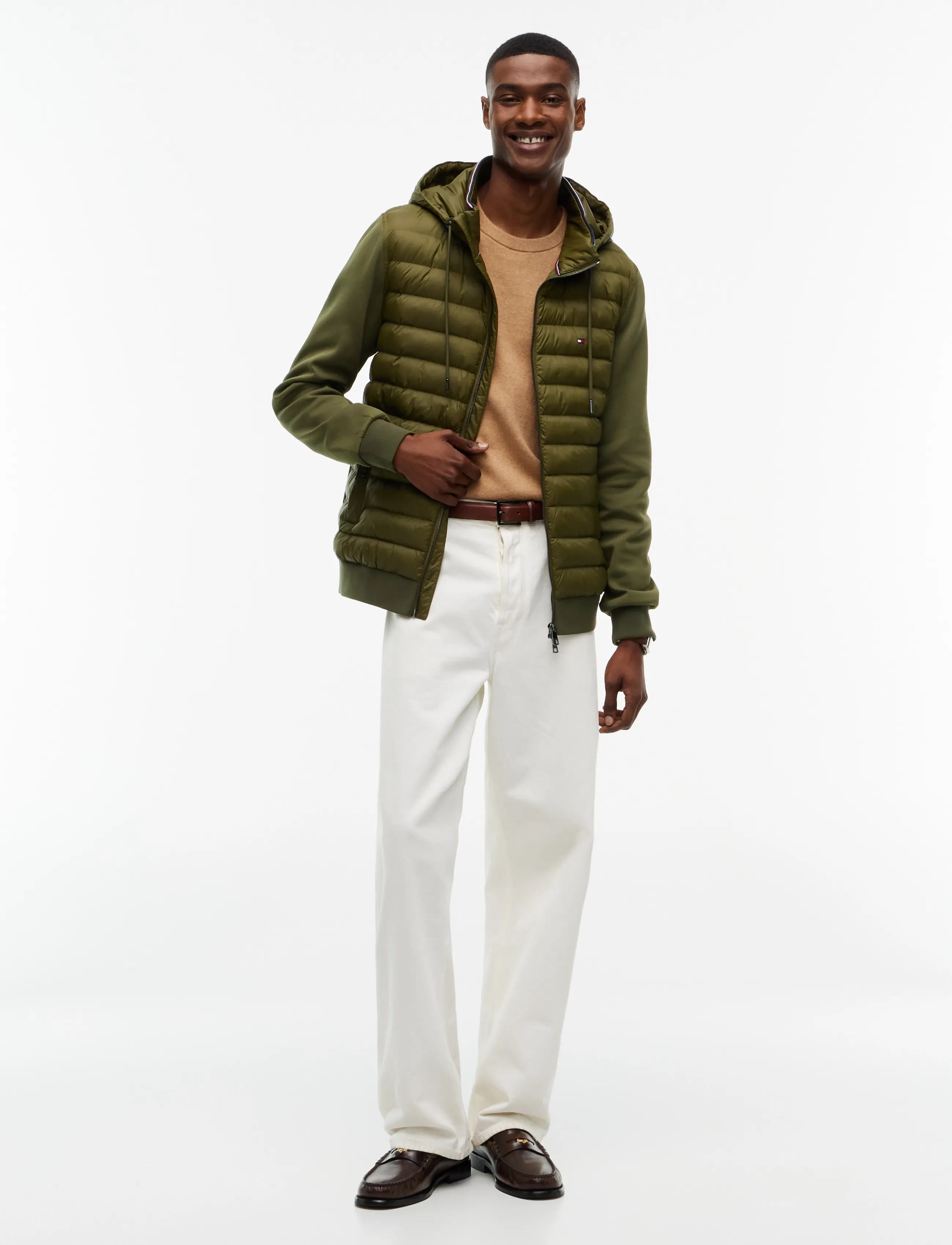 Tommy Hilfiger - MIX MEDIA RWB REG HOODED ZT - daunenjacken - huntsman green - 4