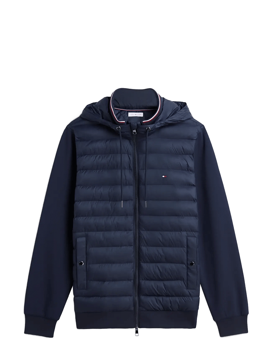 Tommy Hilfiger - MIX MEDIA RWB REG HOODED ZT - daunenjacken - navy blue - 1
