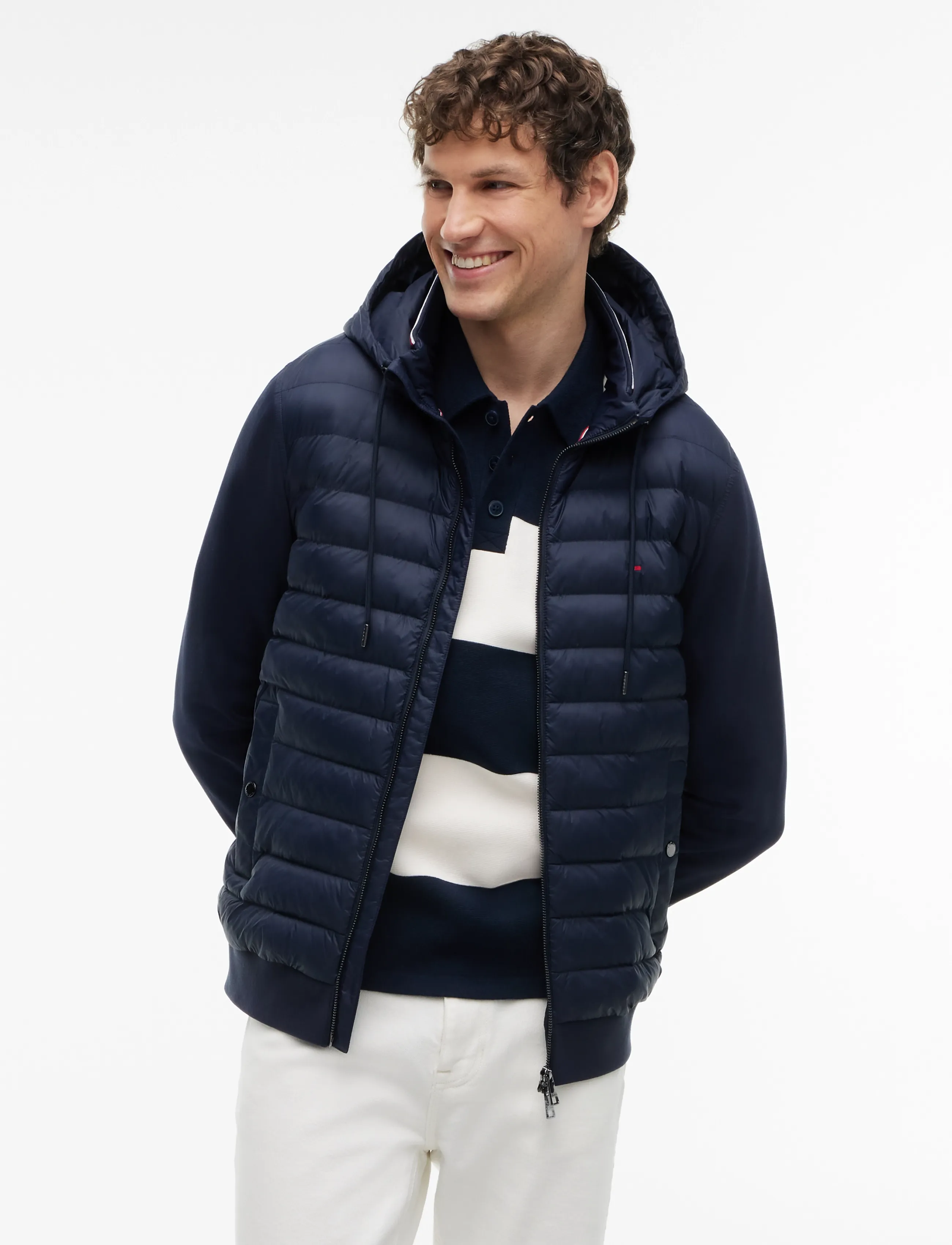Tommy Hilfiger MIX MEDIA RWB REG HOODED ZT - Inspiration - NAVY BLUE / navy