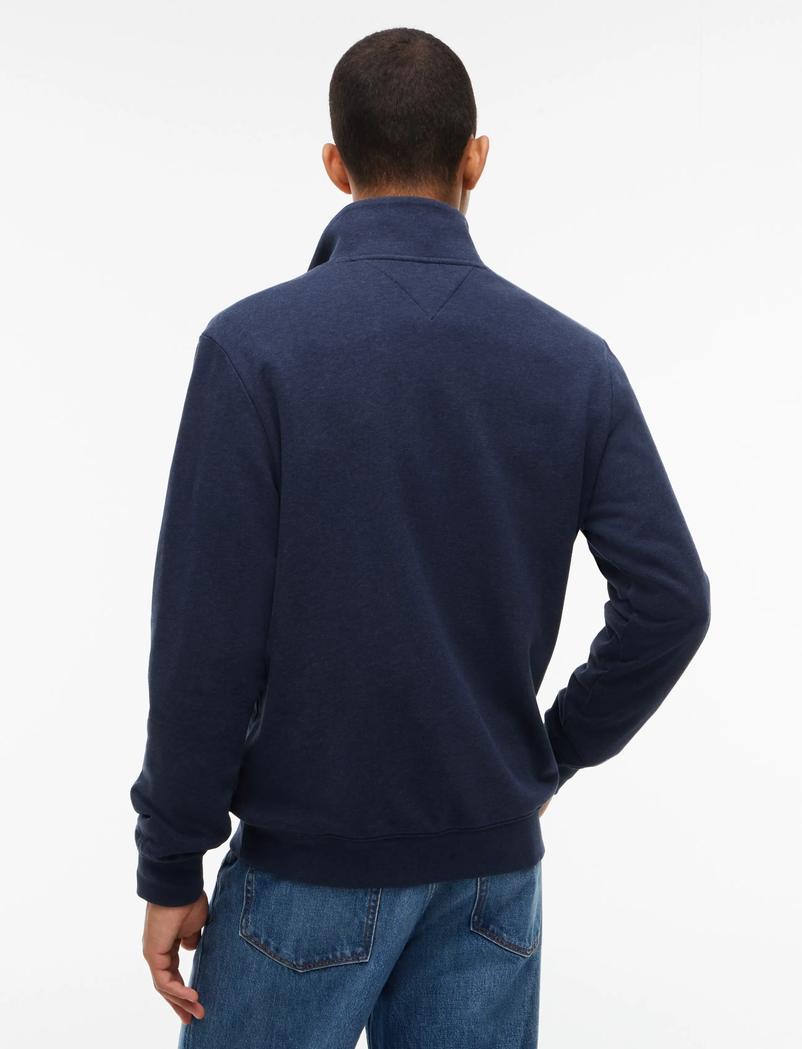 Tommy Hilfiger - RWB TIPPING TERRY REG 1/4 ZIP - navy blue heather - 2