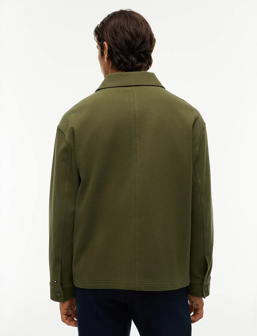 Tommy Hilfiger - MIX MEDIA TWILL CHORE JACKET - hybrid-jacken - huntsman green huntsman green - 2