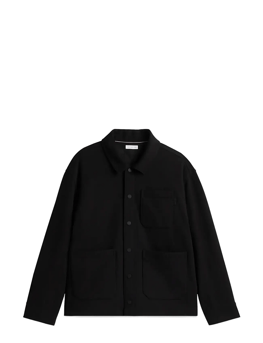 Tommy Hilfiger - MIX MEDIA TWILL CHORE JACKET - hybridjackor - black black - 0