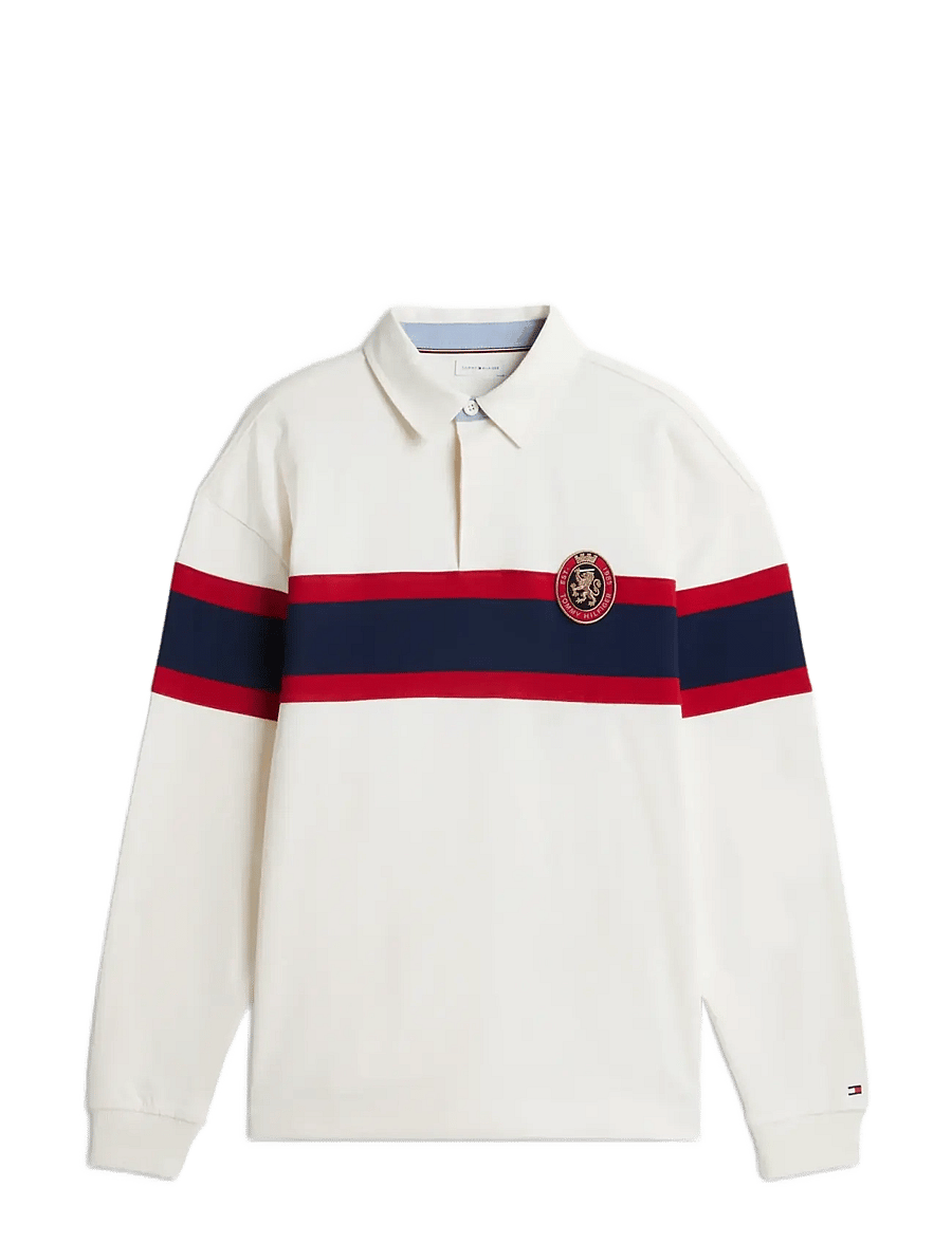 Tommy Hilfiger - GIFTING CREST RLX RUGBY - langärmelig - ivory petal - 1