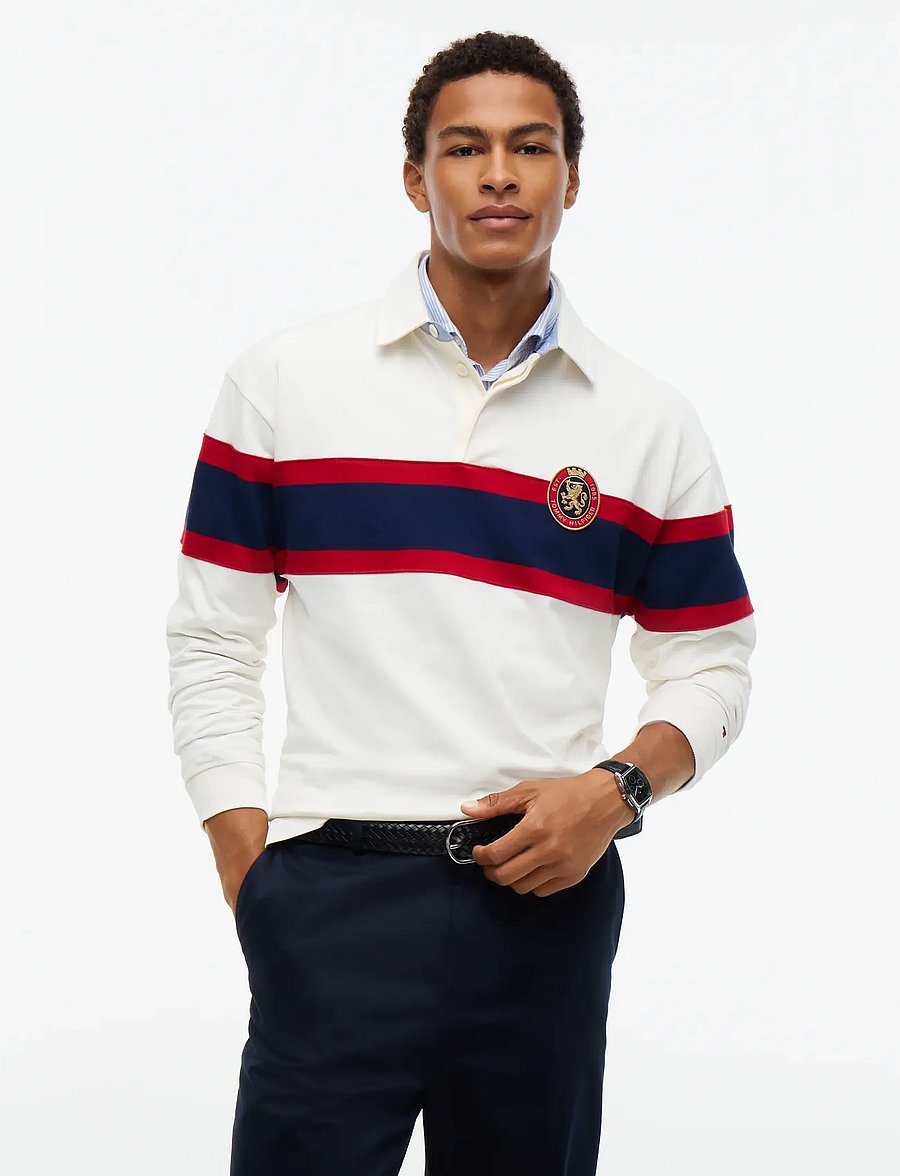 Tommy Hilfiger - GIFTING CREST RLX RUGBY - langärmelig - ivory petal - 0