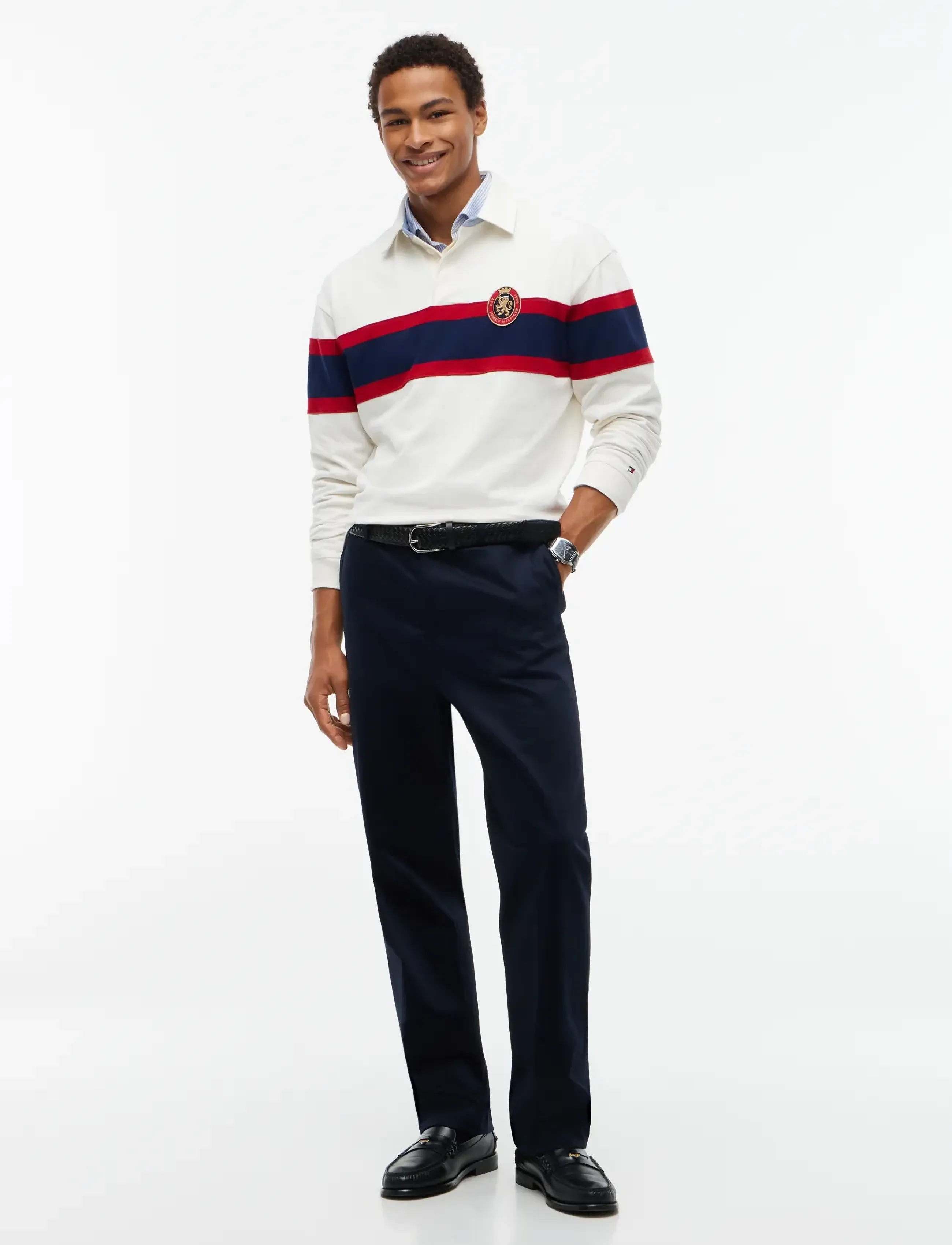 Tommy Hilfiger - GIFTING CREST RLX RUGBY - langärmelig - ivory petal - 4