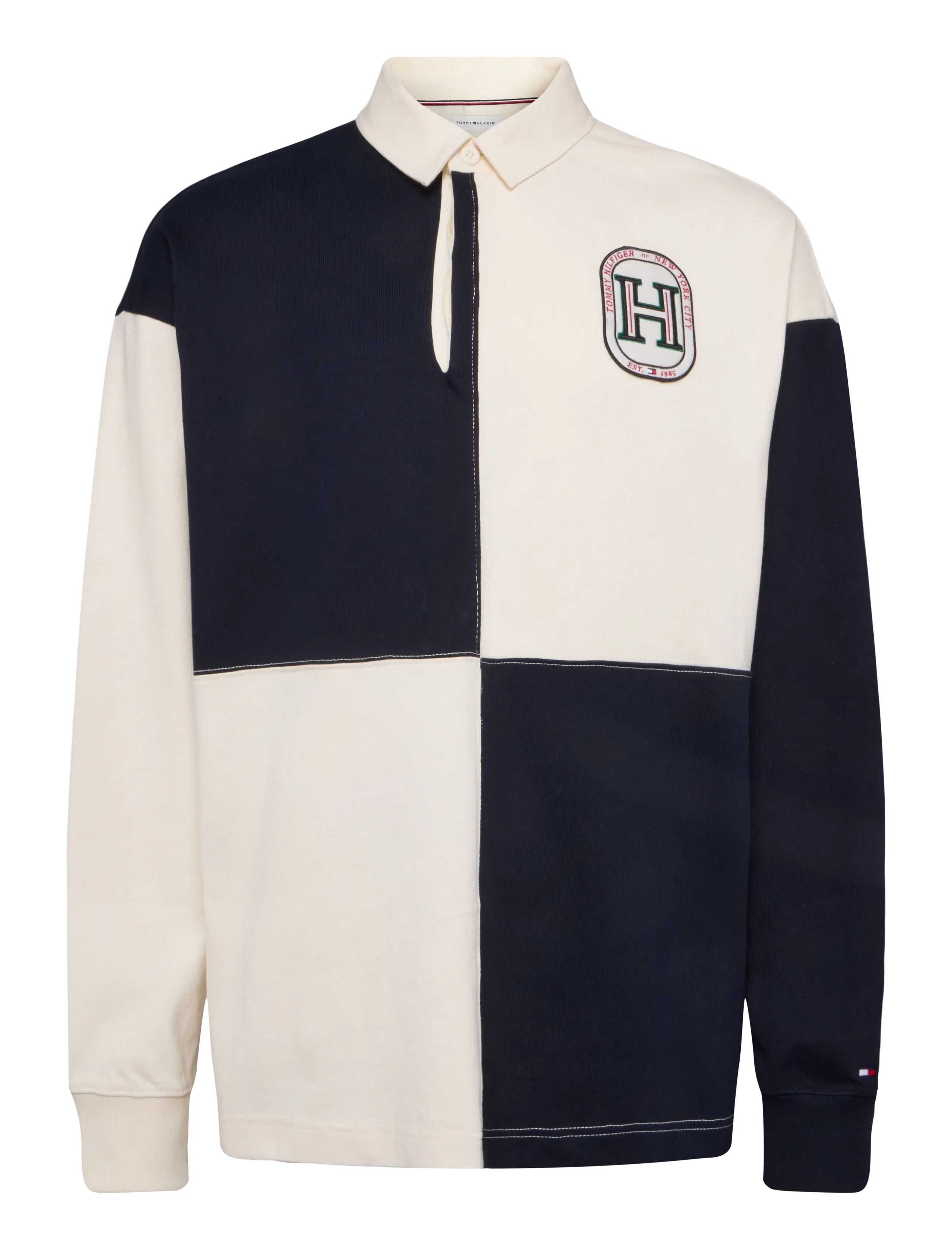 Tommy Hilfiger - VARSITY FASHION RUGBY - langärmelig - ivory petal - 1