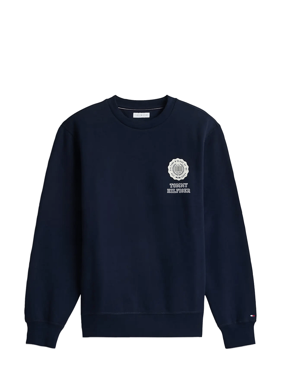 Tommy Hilfiger - VARSITY ROUNDEL REG FLEECE CREW - shoppa efter tillfälle - navy blue - 1