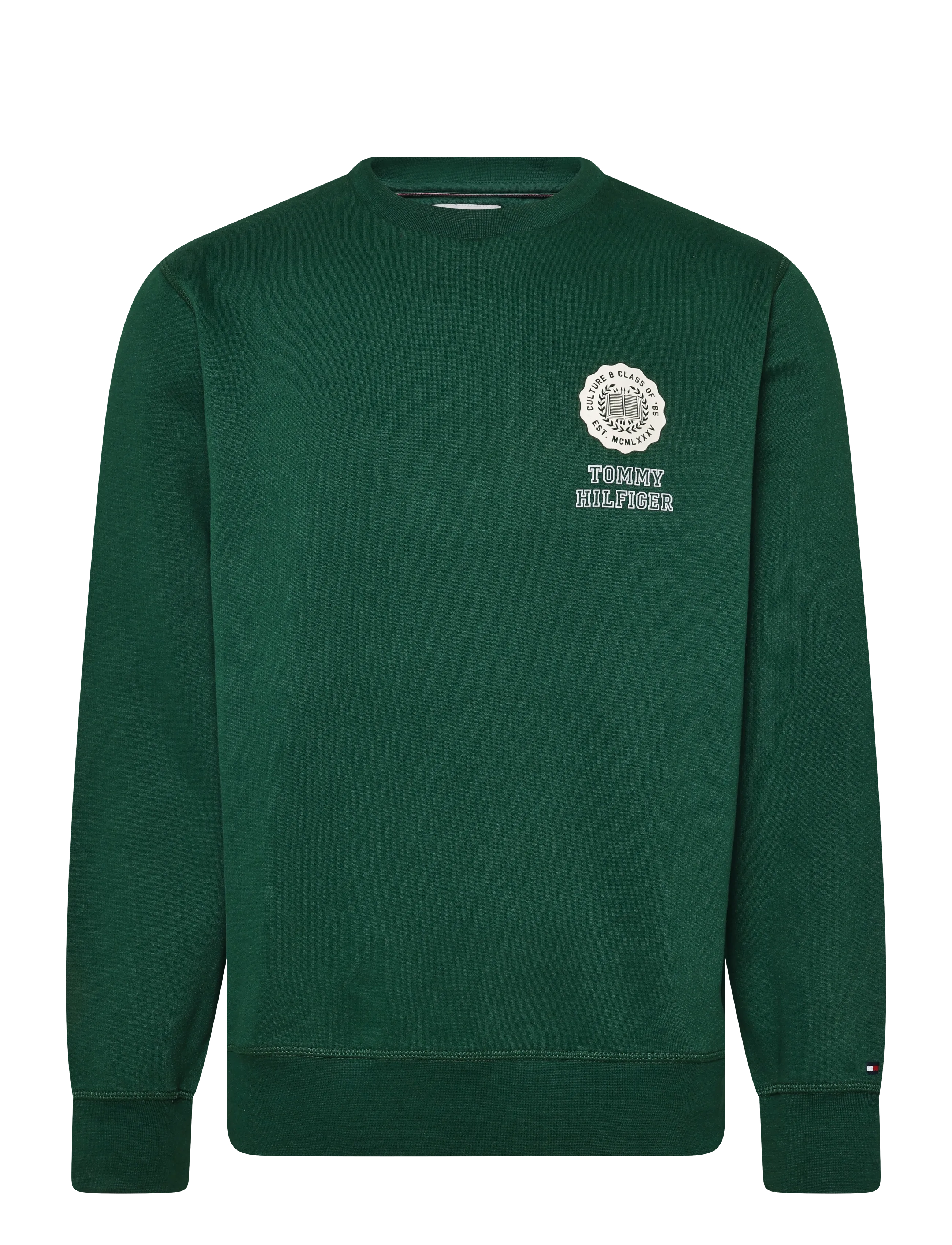 Tommy Hilfiger - VARSITY ROUNDEL REG FLEECE CREW - sweatshirts - ornamental green - 1