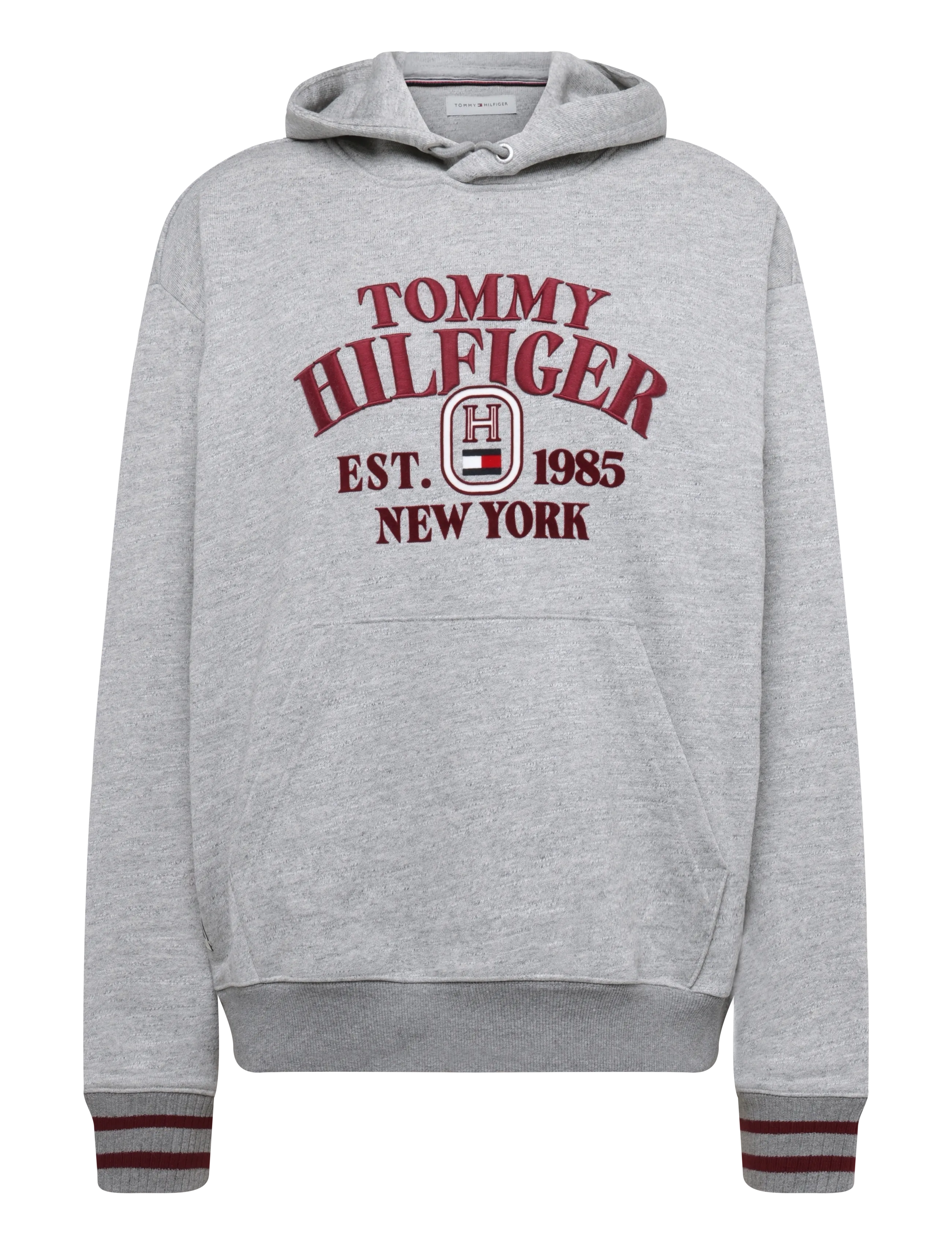 Tommy Hilfiger - VARSITY EMBRO RLX HOODIE - kapuzenpullover - light grey heather - 1