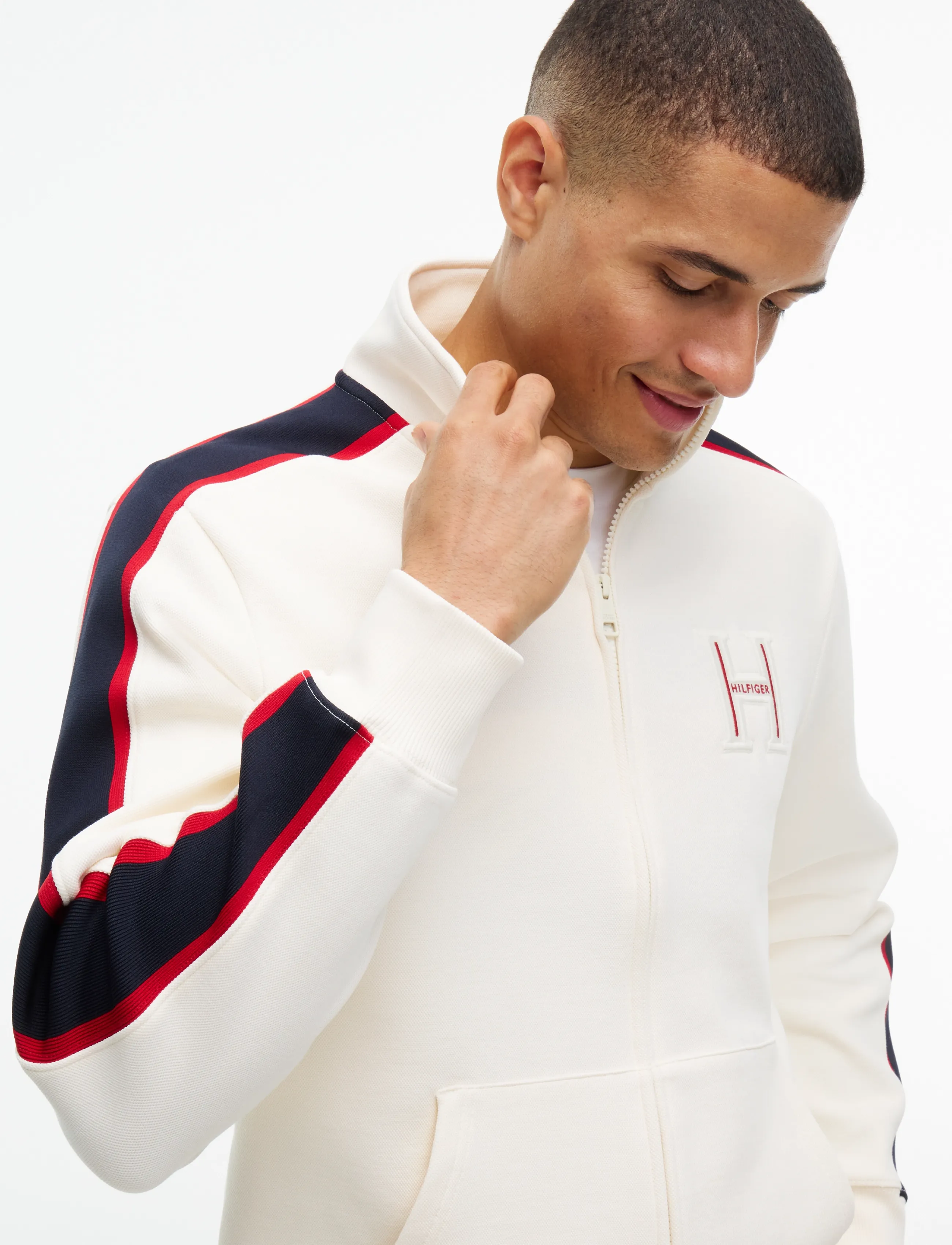 Tommy Hilfiger - RWB PIQUE H BAGDE REG ZT - ivory petal - 3