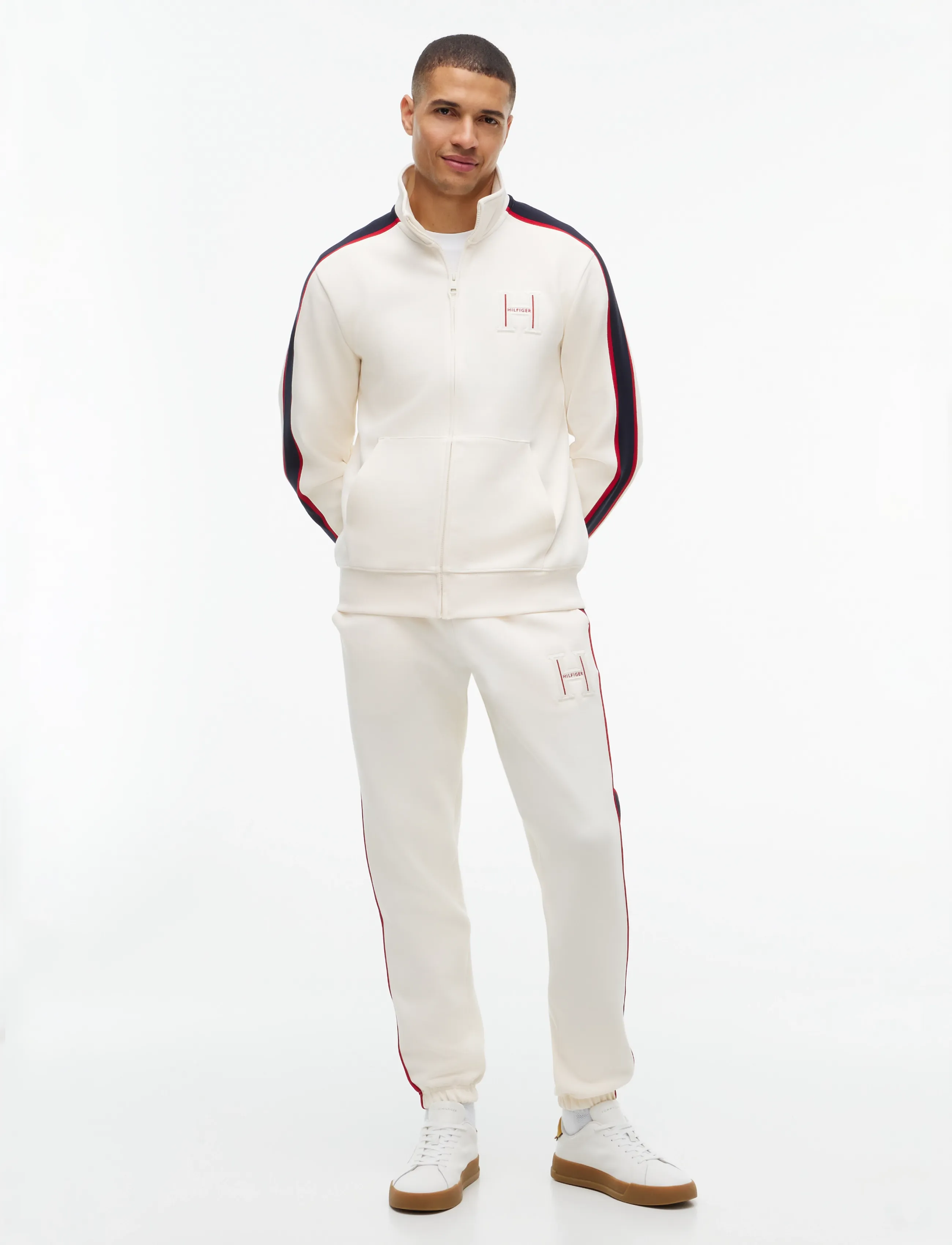 Tommy Hilfiger - RWB PIQUE H BAGDE REG ZT - ivory petal - 4