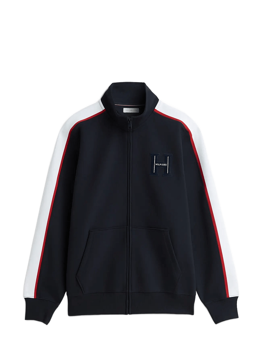 Tommy Hilfiger - RWB PIQUE H BAGDE REG ZT - varsity-jacken - navy blue - 1